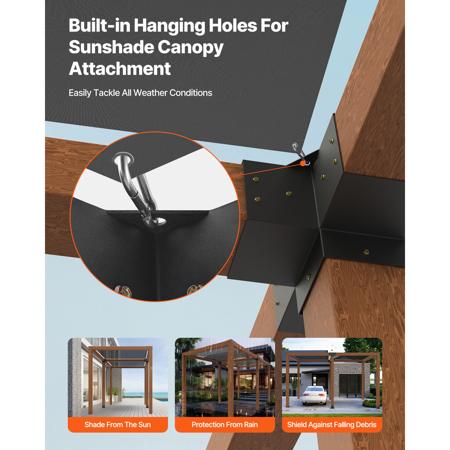 VEVOR SCLPJJTZST4P14210V0 Pergola-Parts-Accessories - View #5