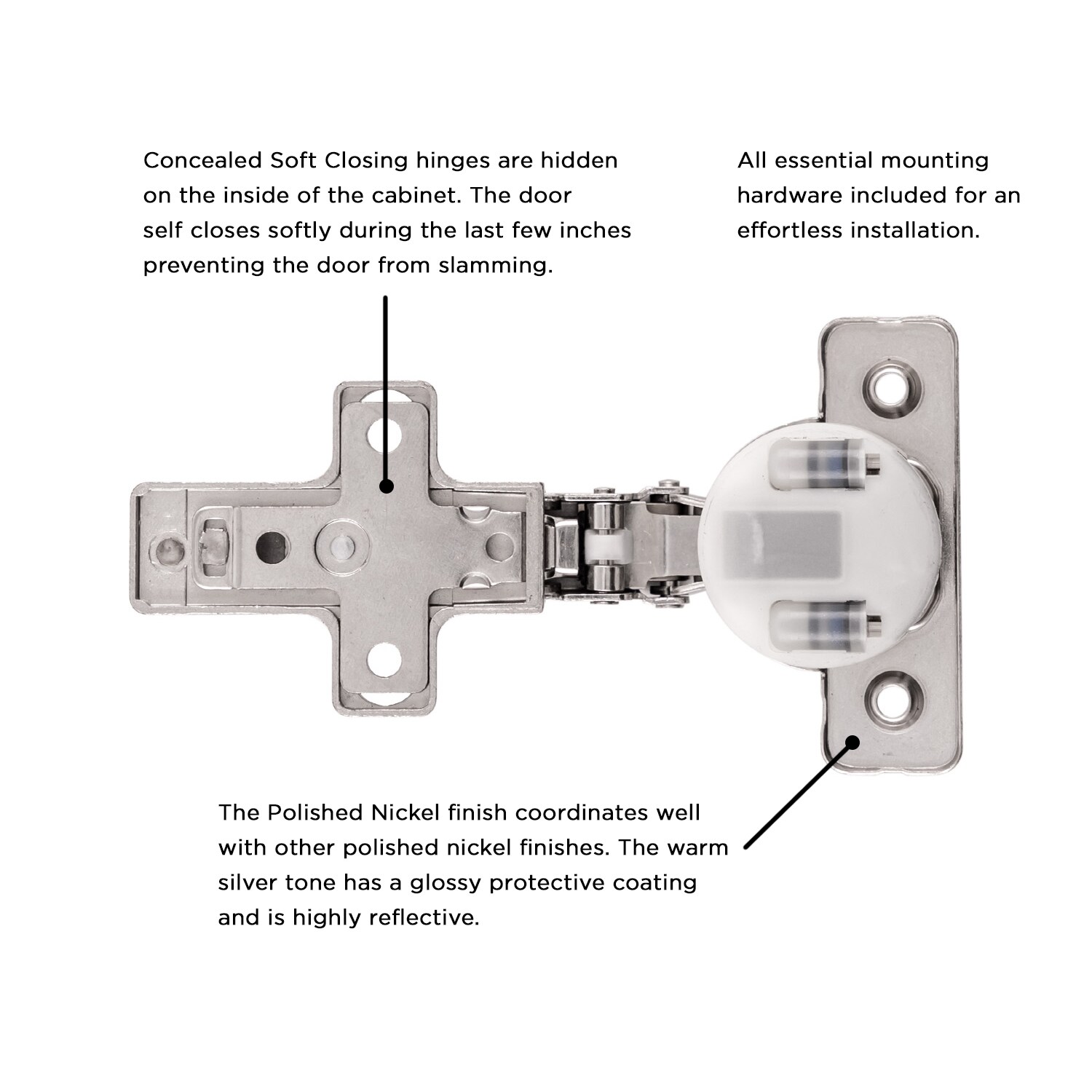 Hickory Hardware HH74720-14 Cabinet-Hinges - View #3