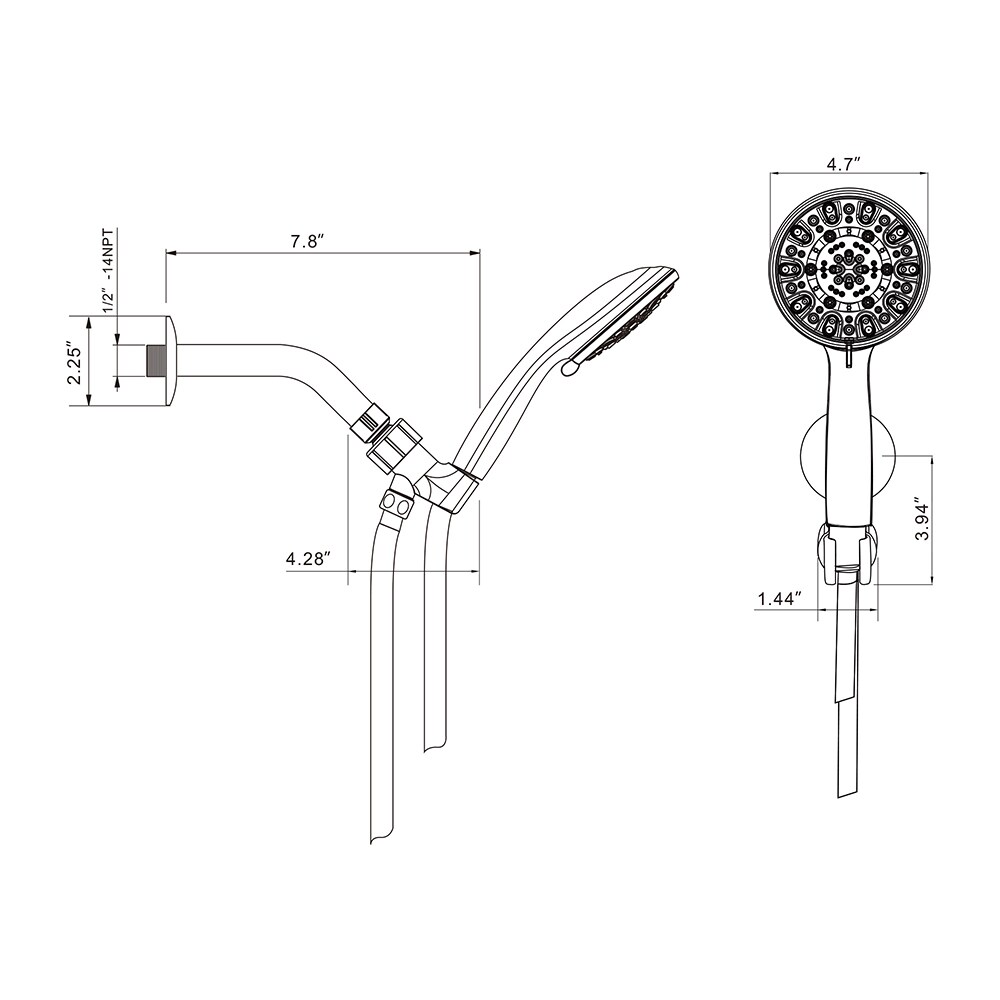 KICHAE KSLF17002-CH Fixed-Showerhead - View #4