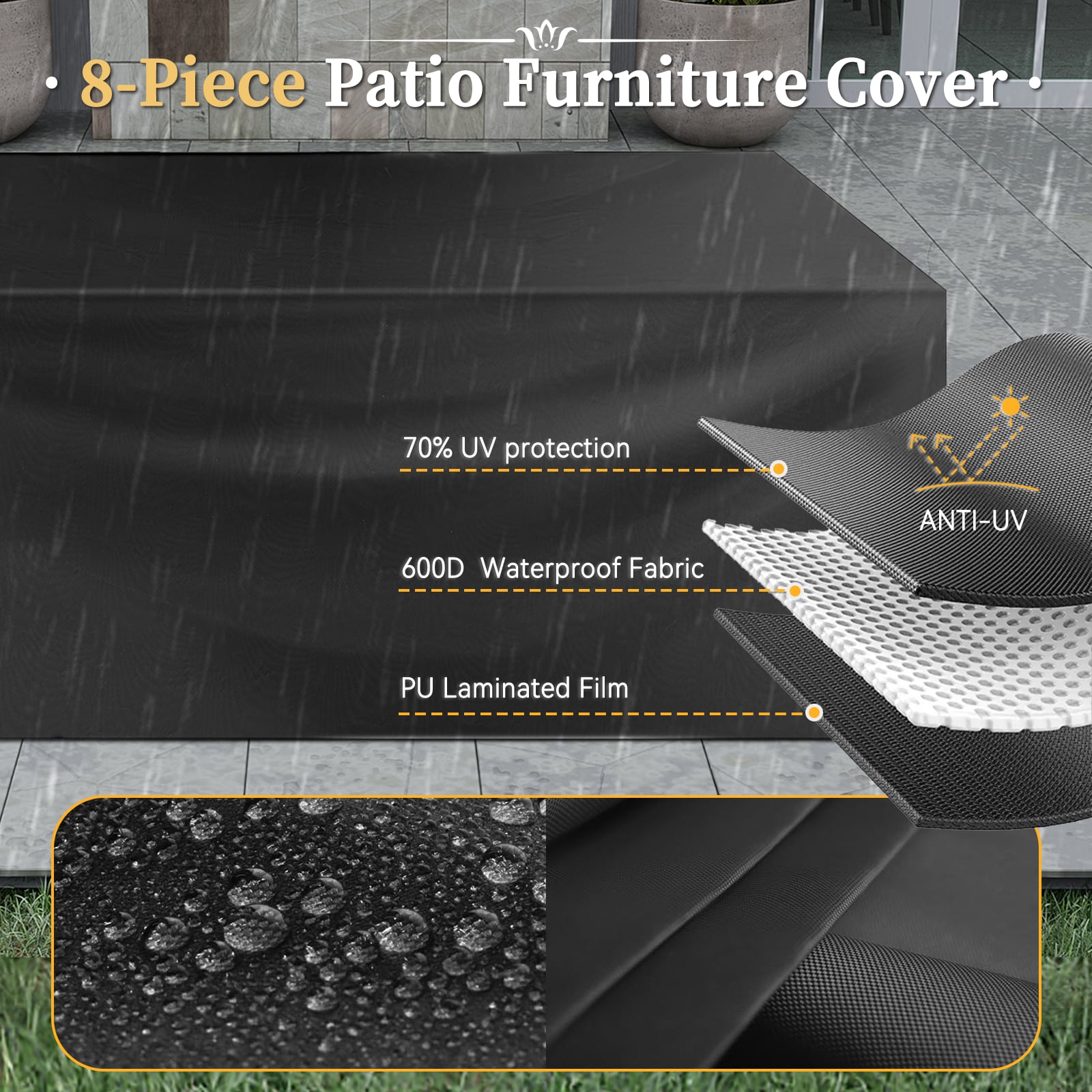 AOXUN G12039RDAB+G25026BR Patio-Conversation-Sets - View #5