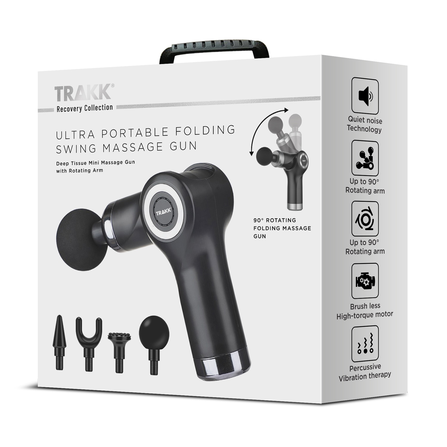 TRAKK 360 Degree Rotating Arm Massage Gun in the Stretching & Recovery ...