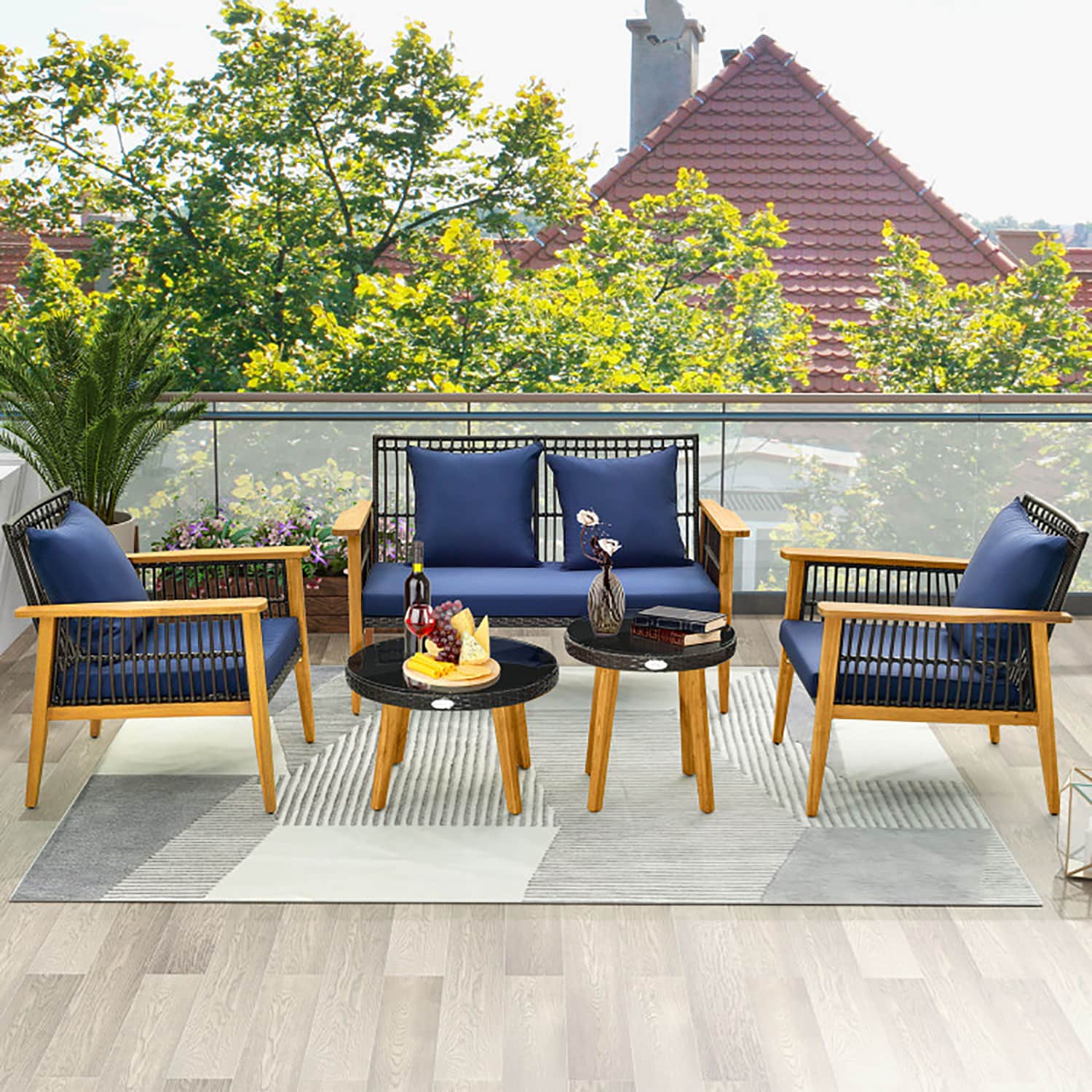 GZMR GZ-SM072G Patio-Conversation-Sets - View #2