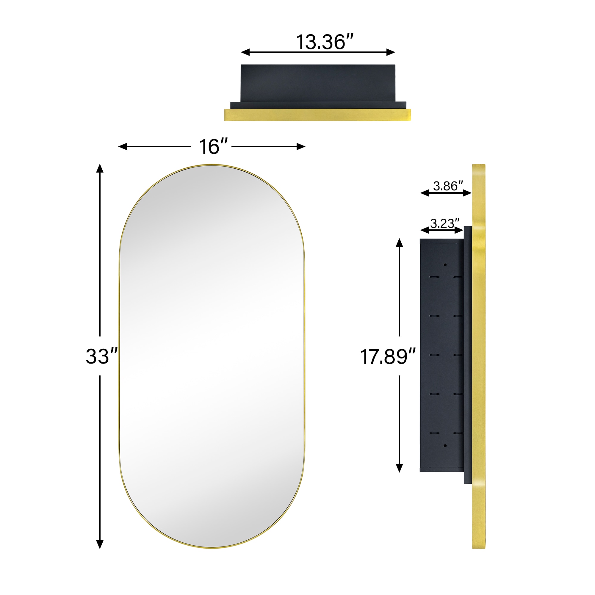 TEHOME GC-00595 Bathroom-Medicine-Cabinets - View #10