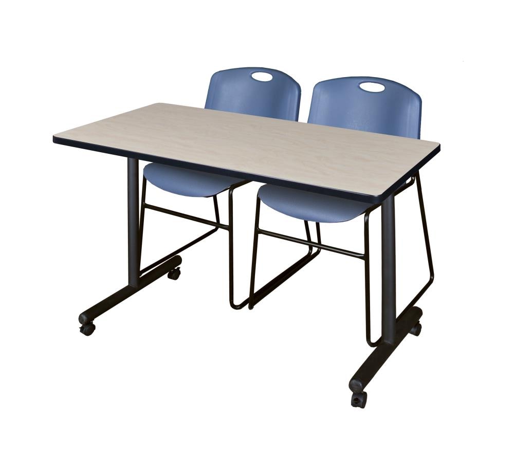 Regency MKTRCC4824PL44BE Training Off-white 4-Person Training Table (48-in W x 29-in H)