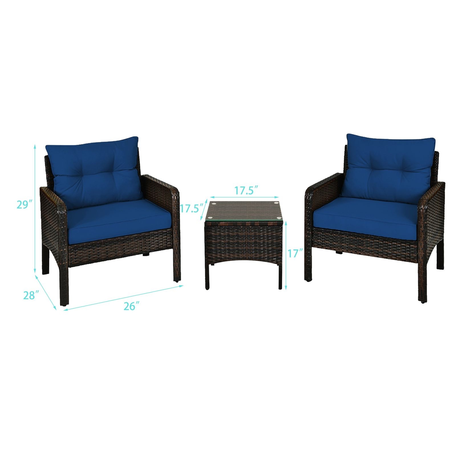 WELLFOR OUS68639NY Patio-Conversation-Sets - View #4