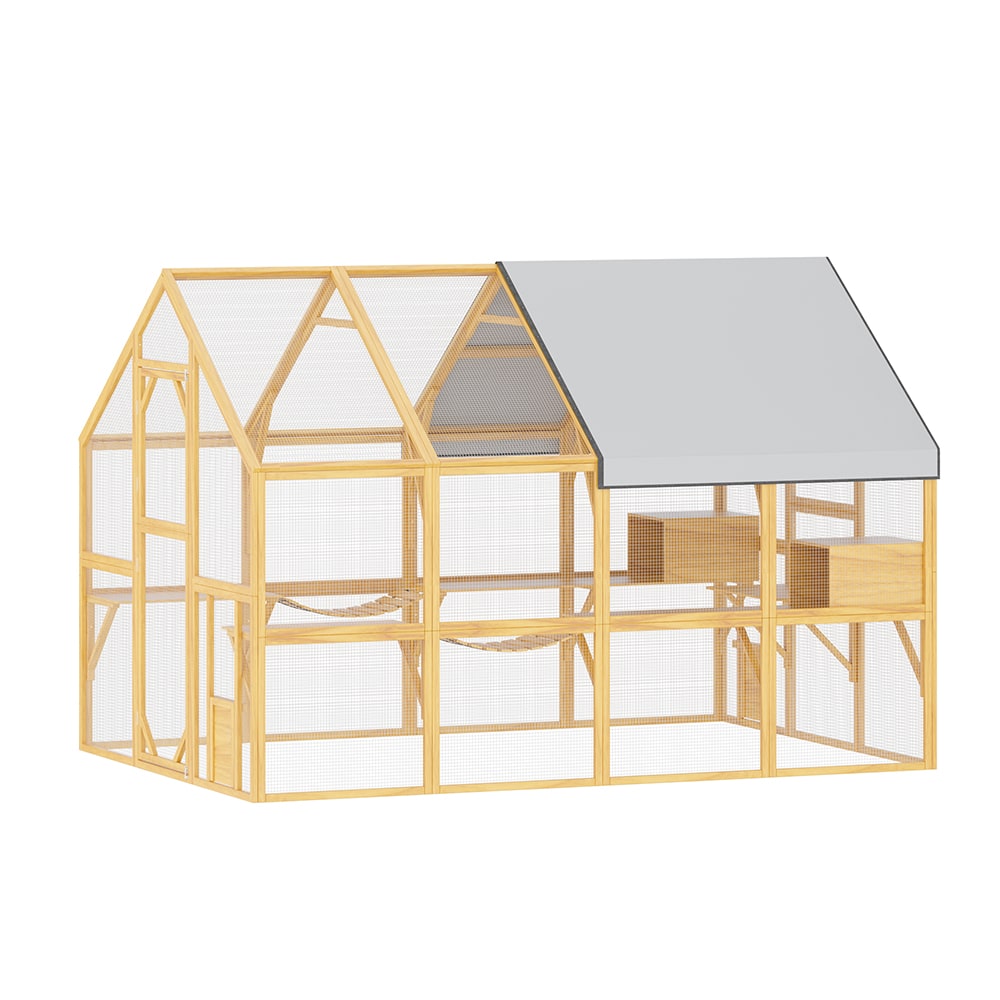 Homsee C-KF150158-09-AB Chicken-Coops-Rabbit-Hutches - View #5
