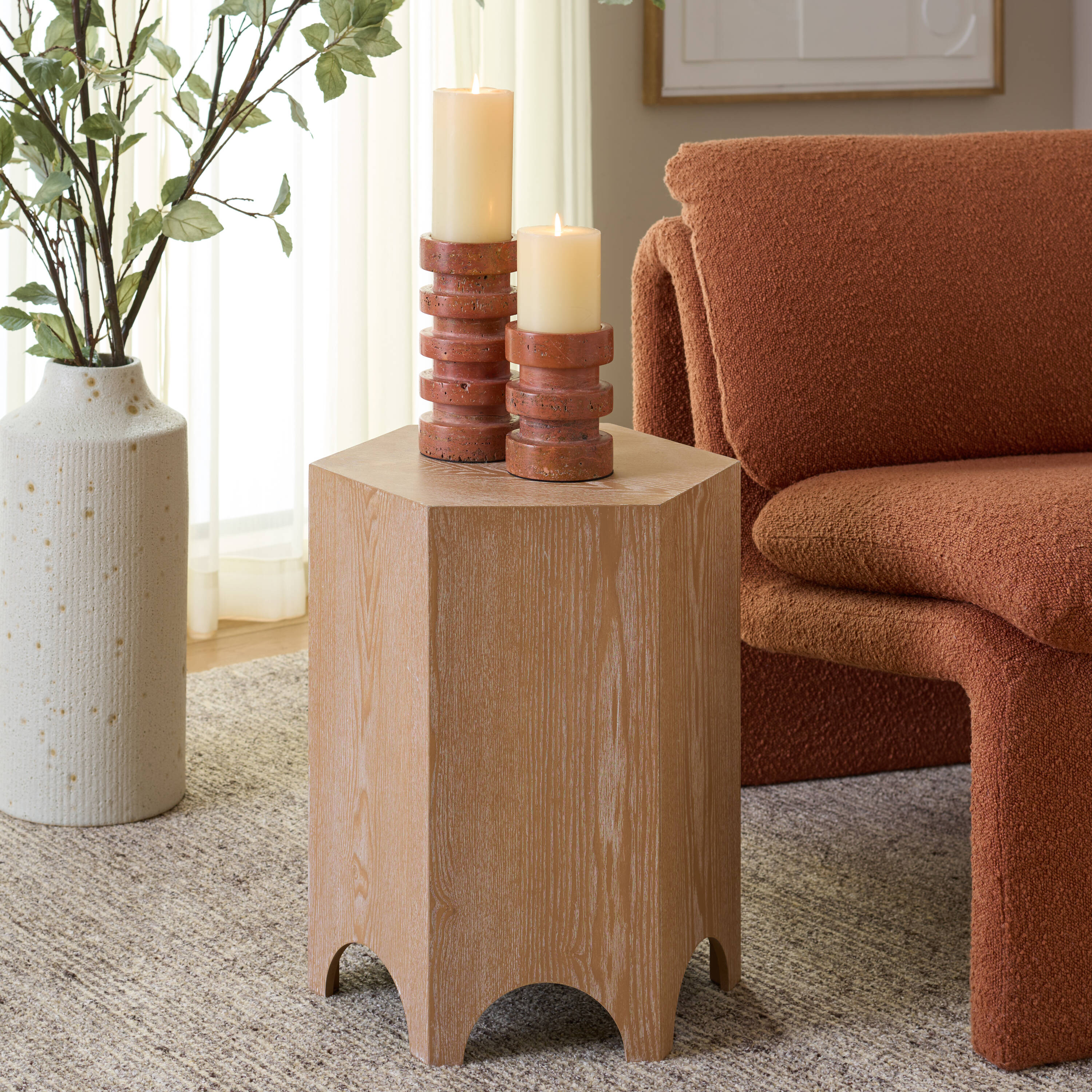 Safavieh ACC2309C Scandinavian Nc Painting Accent Table Set