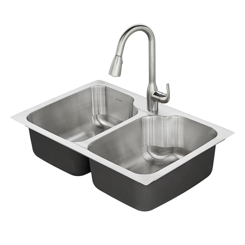 Double Equal Bowl 1 Hole Kitchen Sink