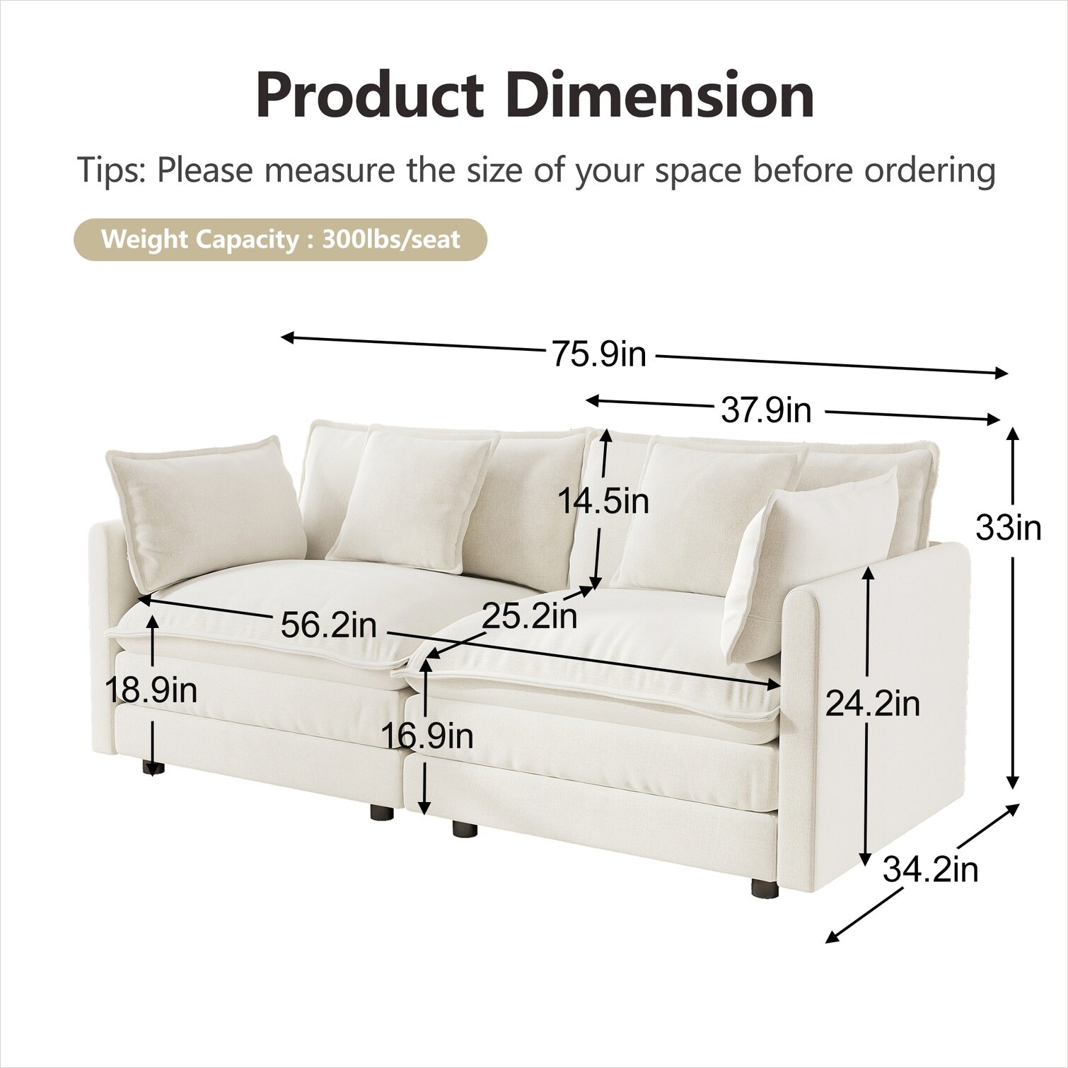 SunJet 8U2CBCVD8WP5 Sofas-Loveseats - View #5