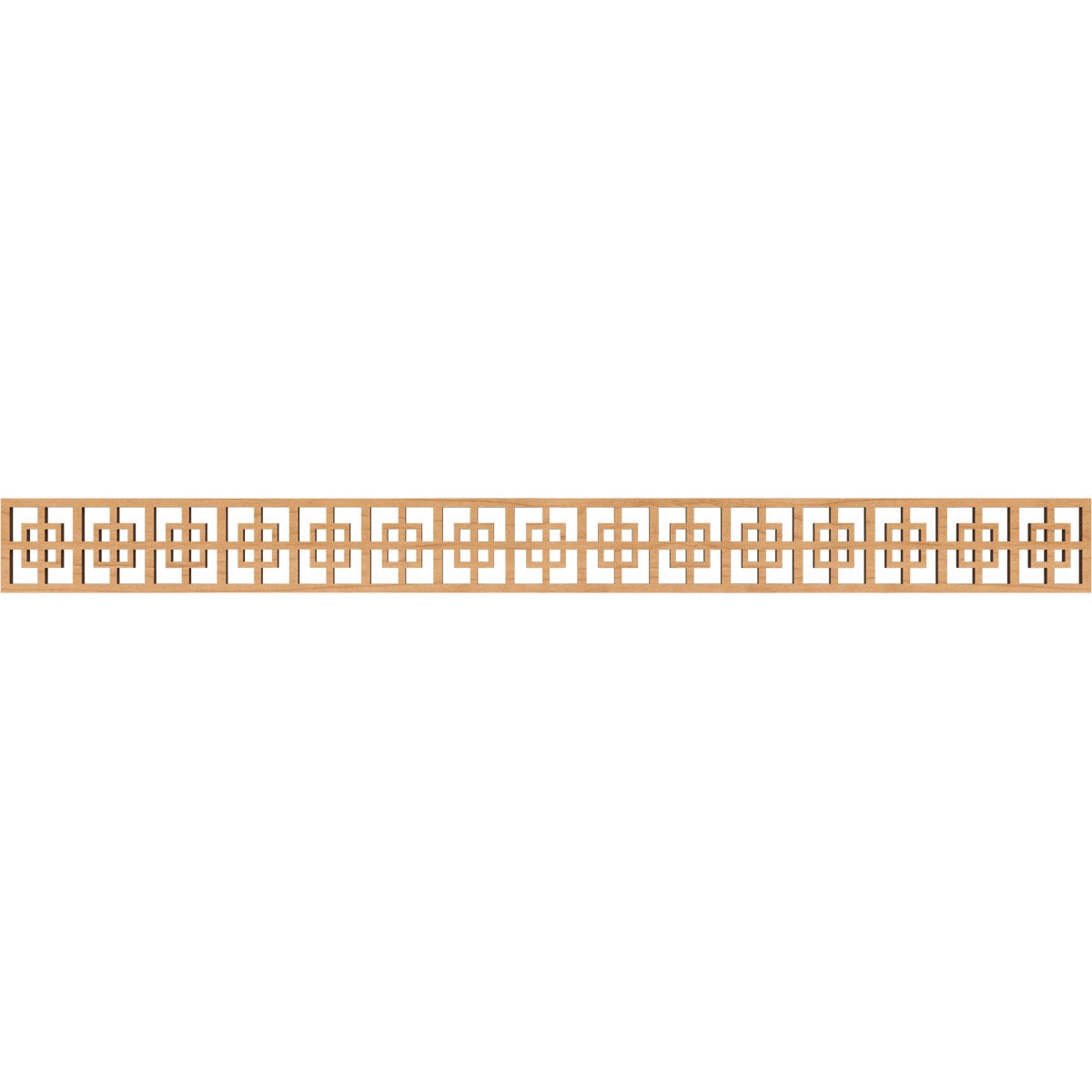 Ekena Millwork MLDB04X46CMBMA Cambridge Fretwork Flat Trim 4-in x 3.87-ft Maple Brown Unfinished 2156783 Pierced Wall Panel Moulding