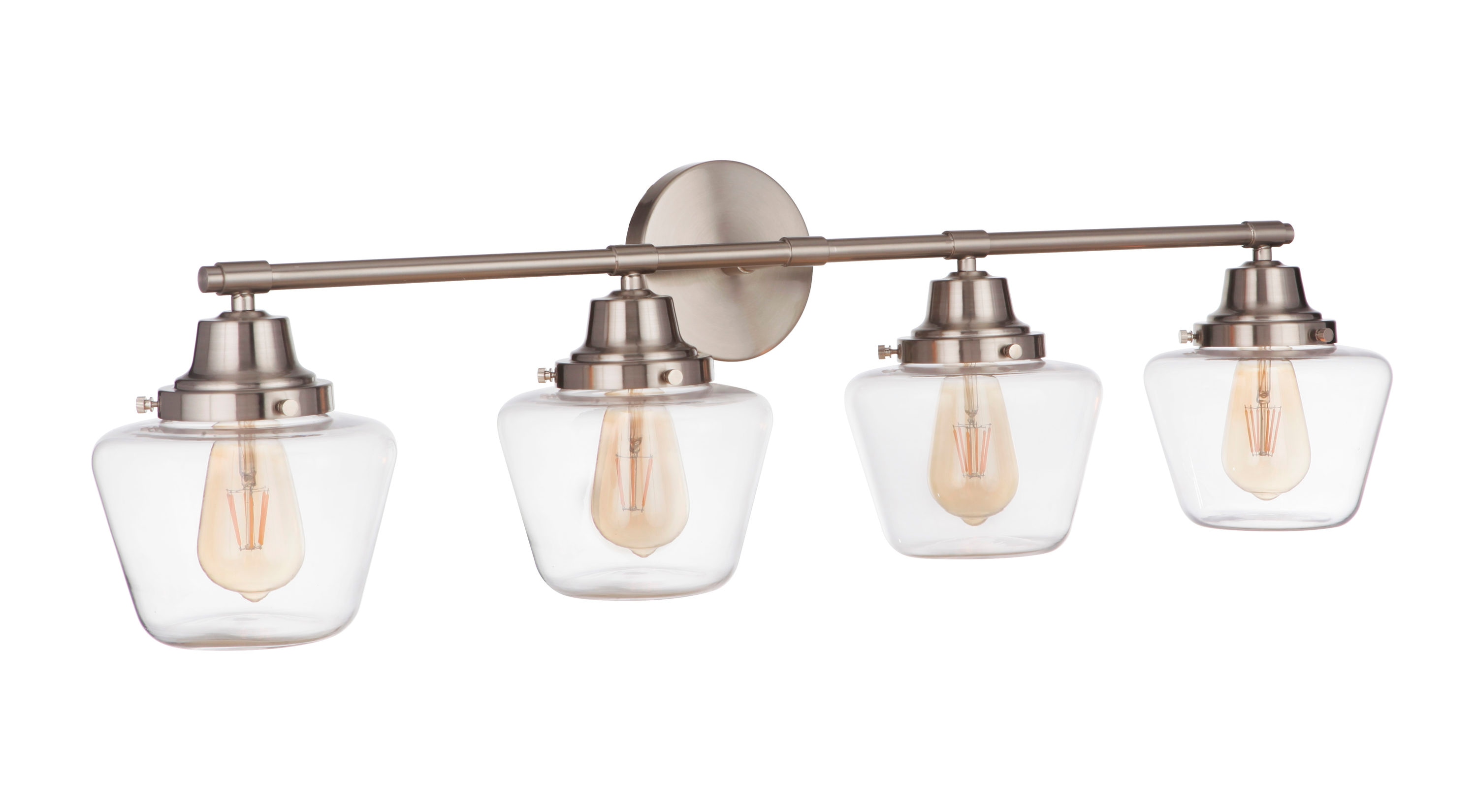 Craftmade 19538BNK4 Essex 38-in 4 -Light Brushed Nickel Transitional Vanity light