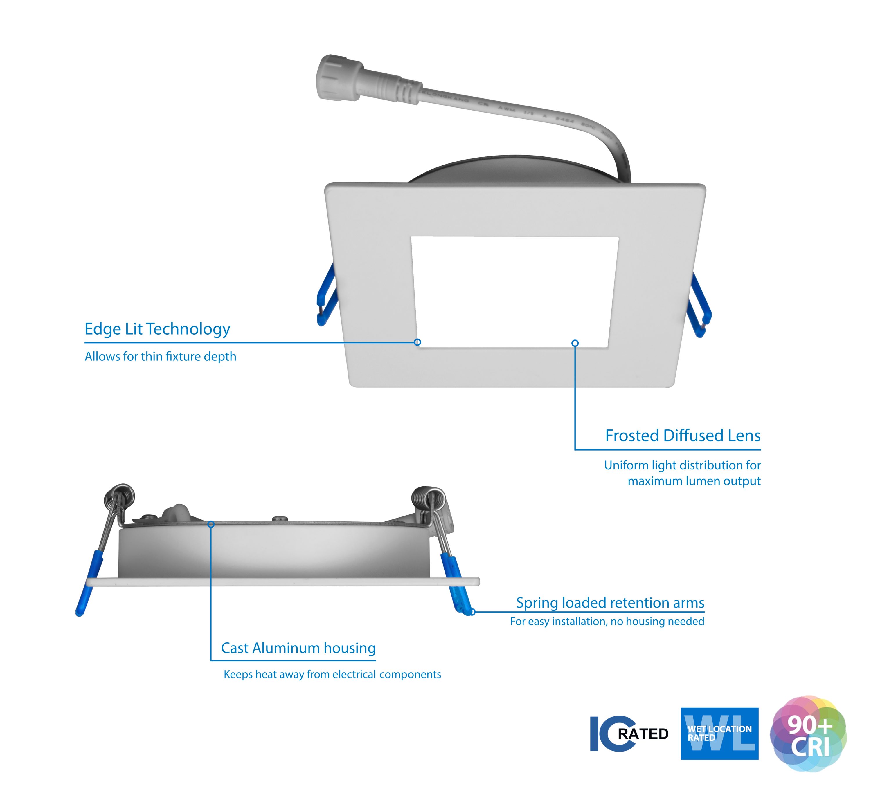 Nicor Lighting DLE621202KSQAC Led-Retrofit-Downlight - View #6