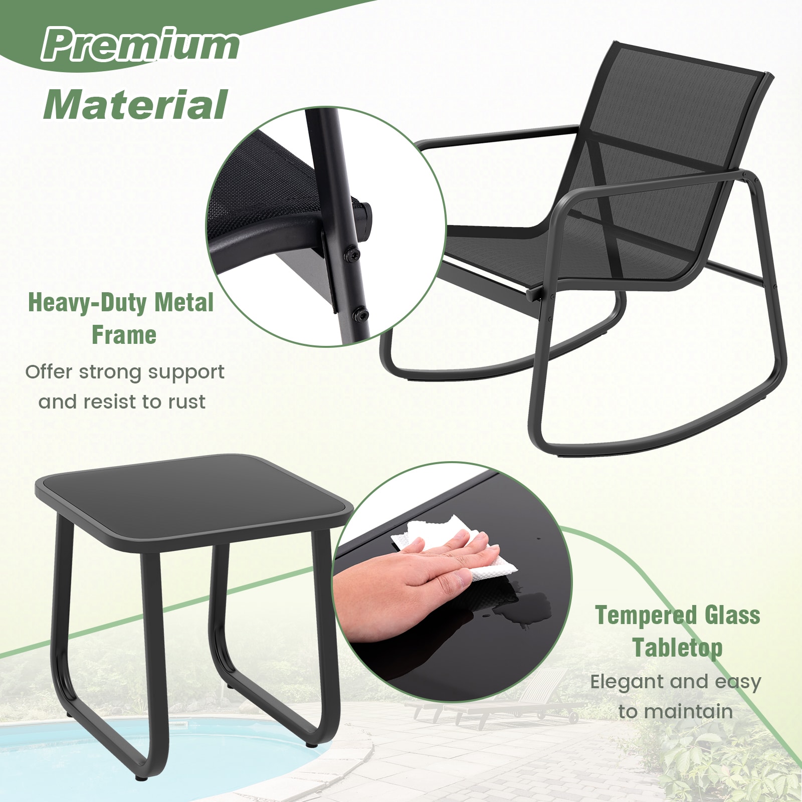 Forclover HBV-11538DK Patio-Conversation-Sets - View #5