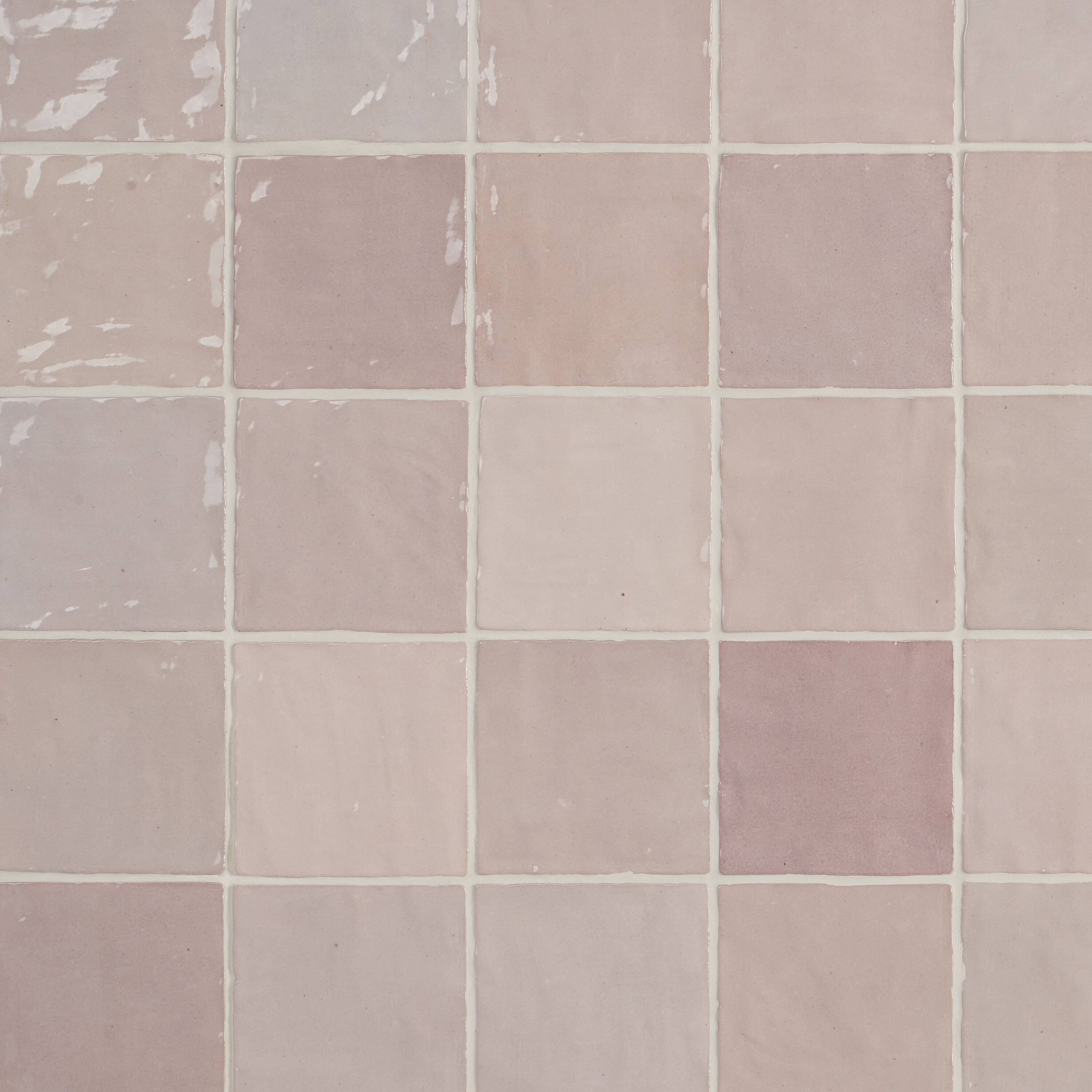 Artmore Tile (Sample) Montego Pink 4-in X 4-in Glazed Ceramic Subway ...