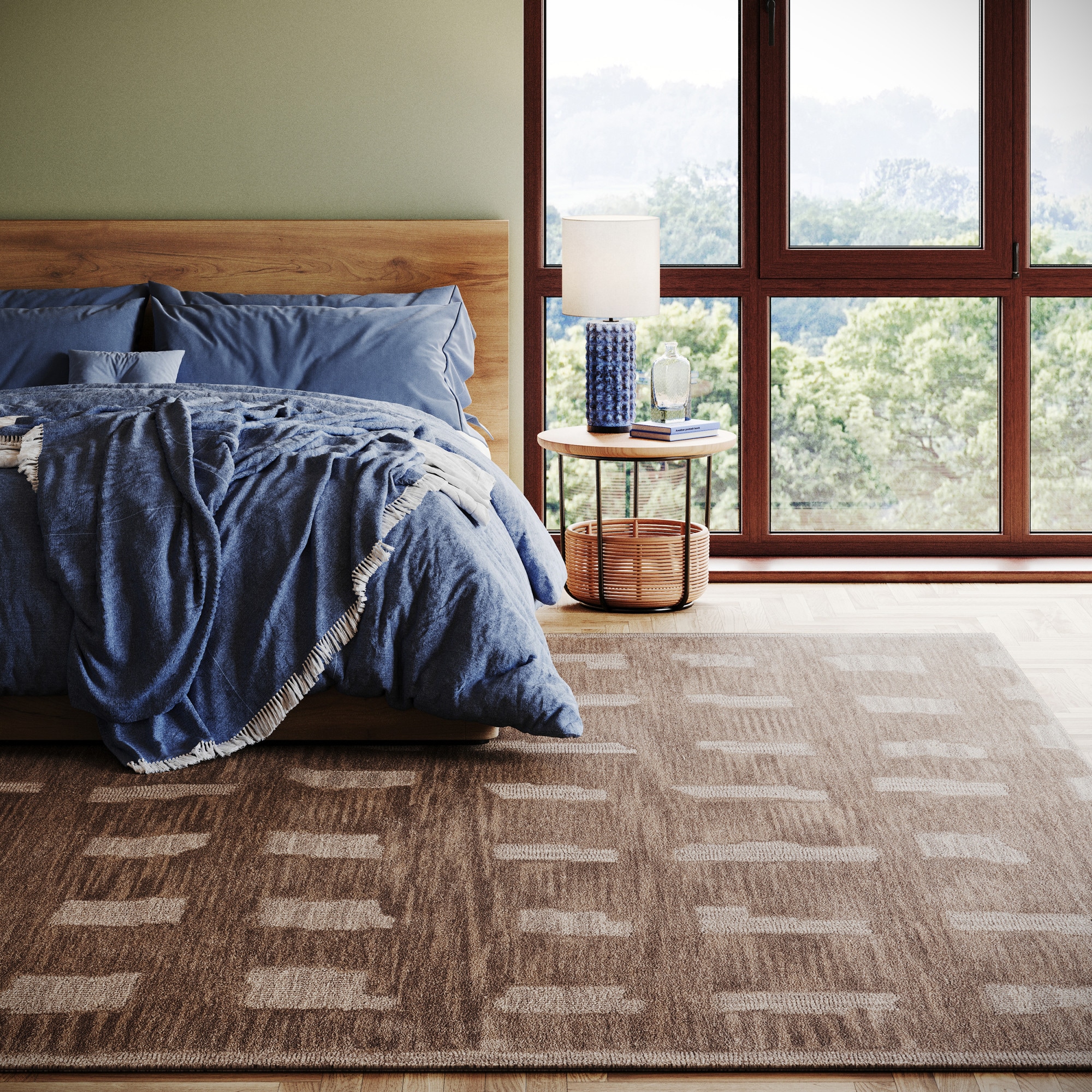 DASH & ALBERT 200NEEZ04A-609 Vinel Modern Abstract Rug