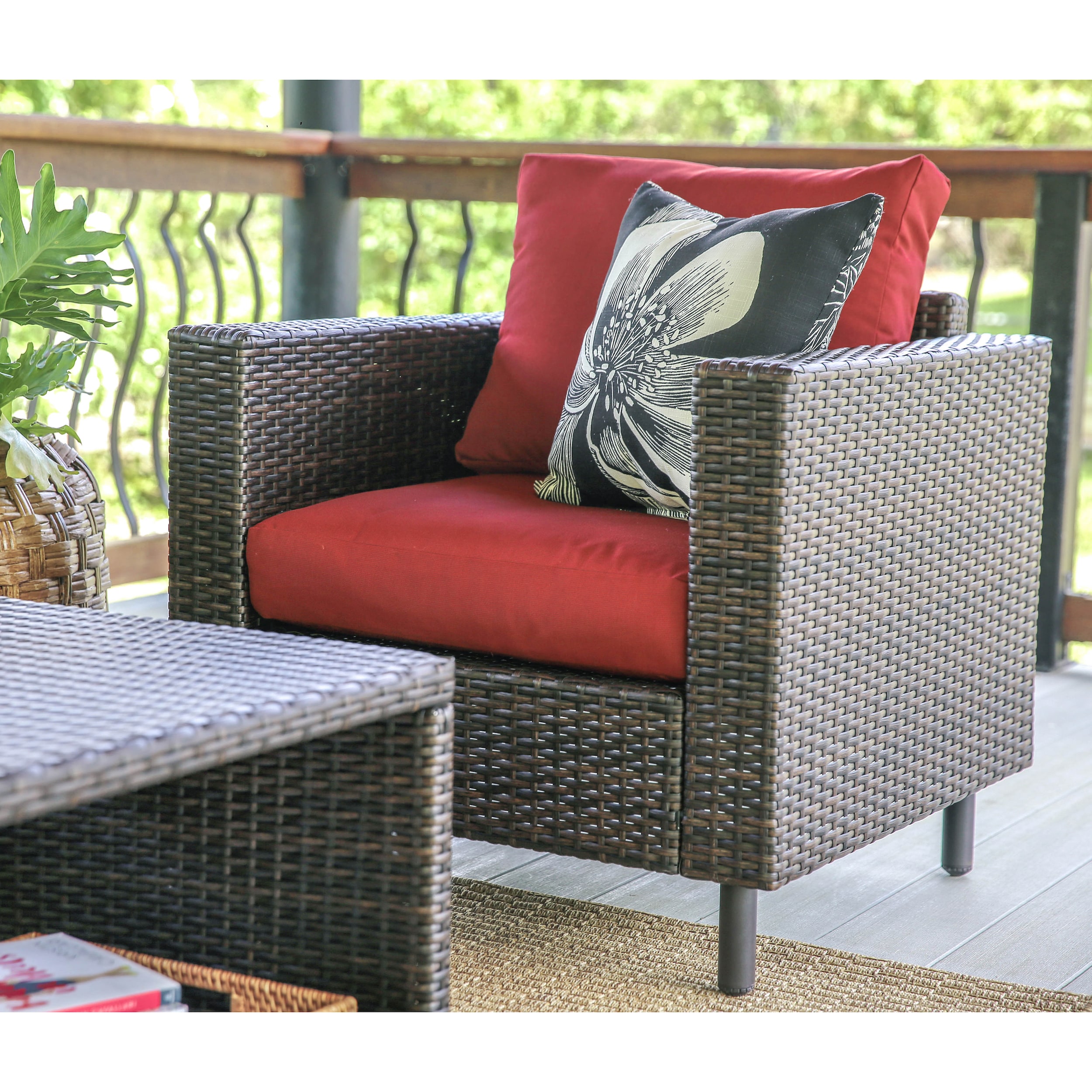 Leisure Made 104962-RED Patio-Conversation-Sets - View #3