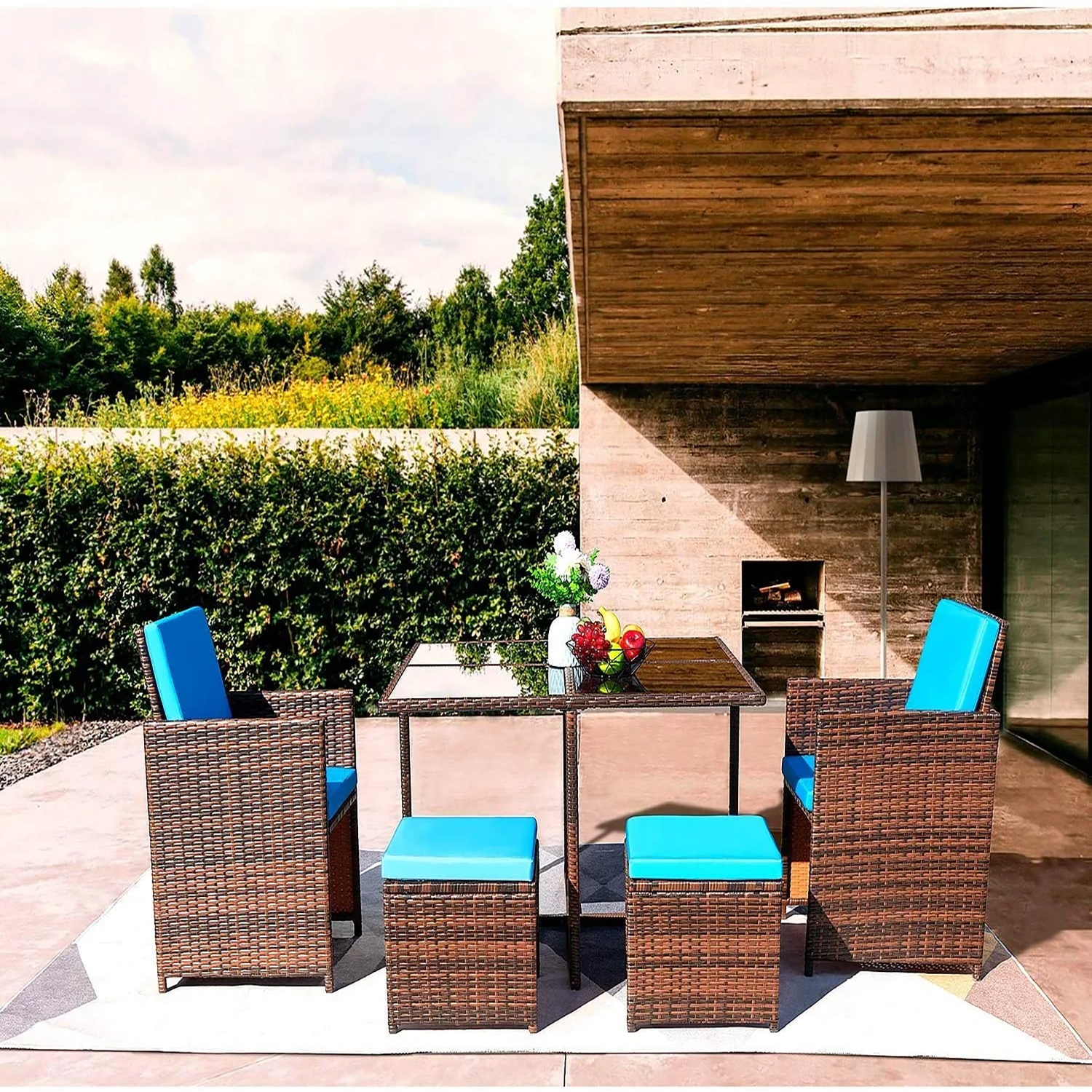 Vineego LS--LCRF2T2C2F-BU Patio-Conversation-Sets - View #2