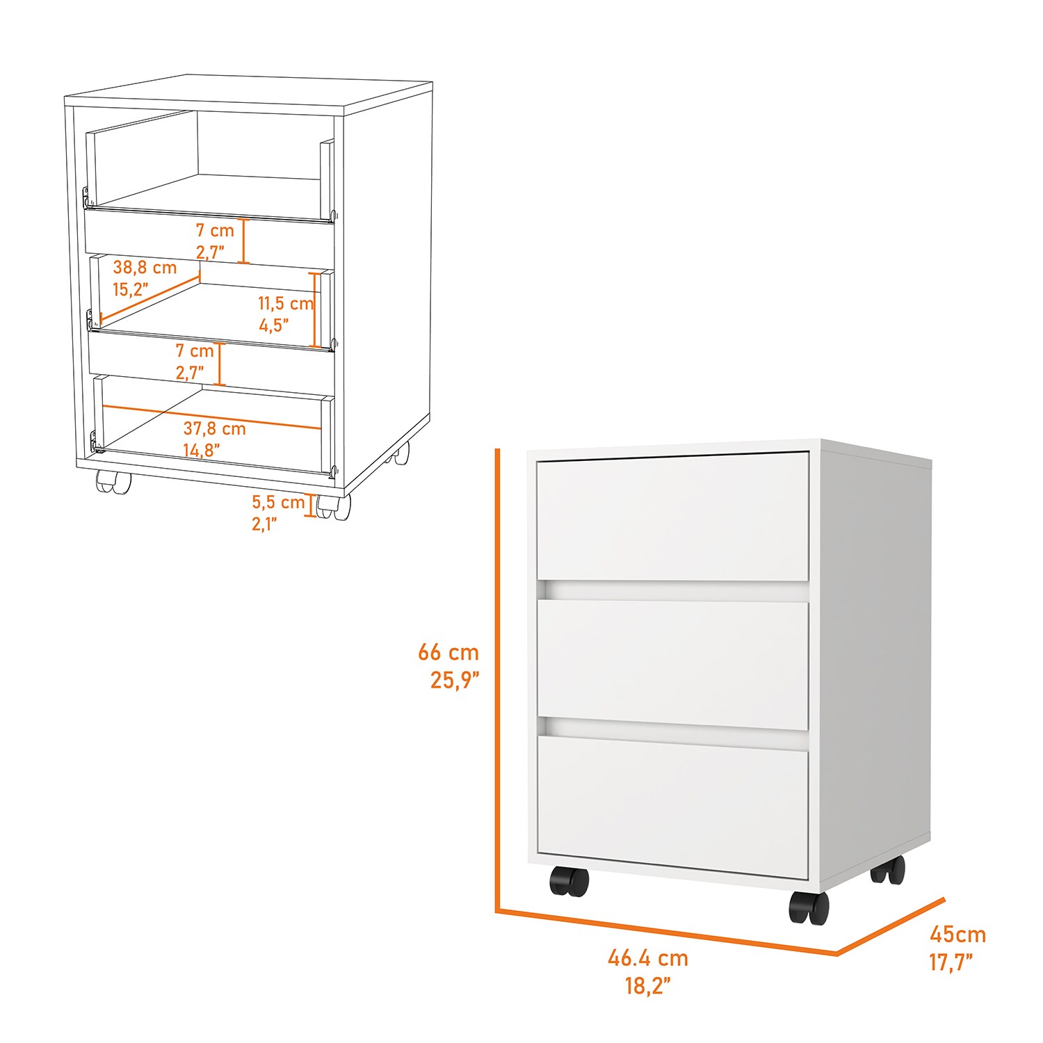 Mondawe MO-HW65987WH Filing-Cabinets - View #8