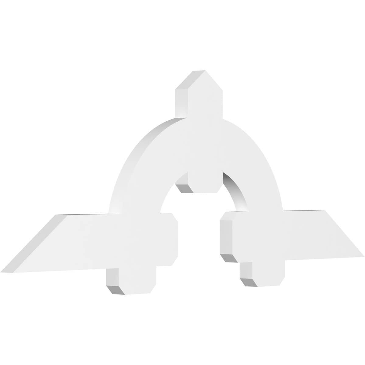 Ekena Millwork GBP060X23X0206ERI00 Ericson White PVC Gable bracket