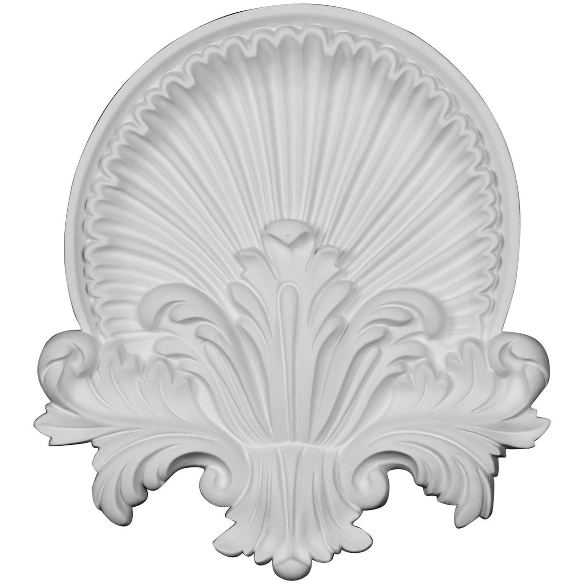 Ekena Millwork ONL10X11X01SH Shell 10.625-in W x 11.75-in H Primed Applique