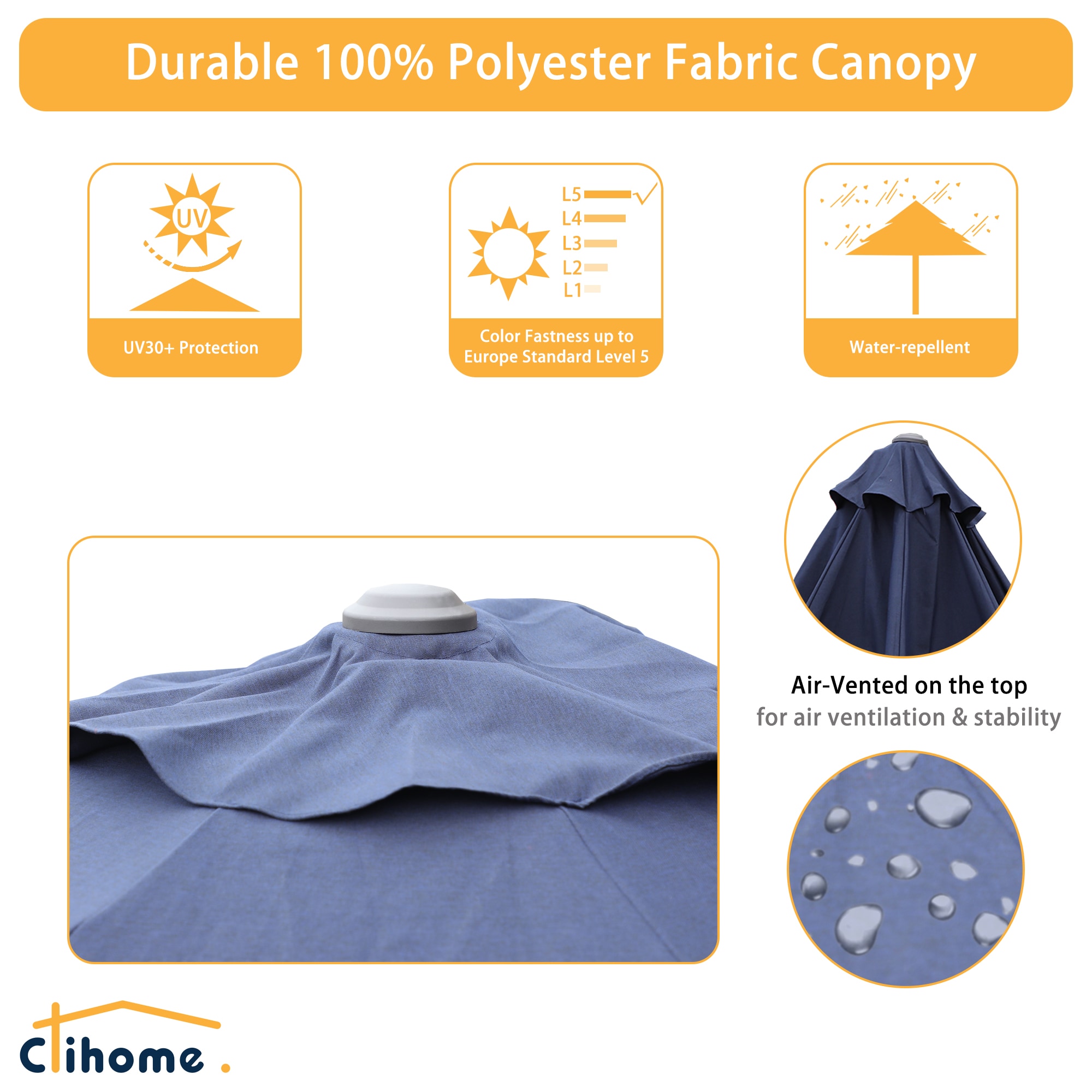 Clihome EDBL-UM1621002KK Umbrellas-2 - View #7