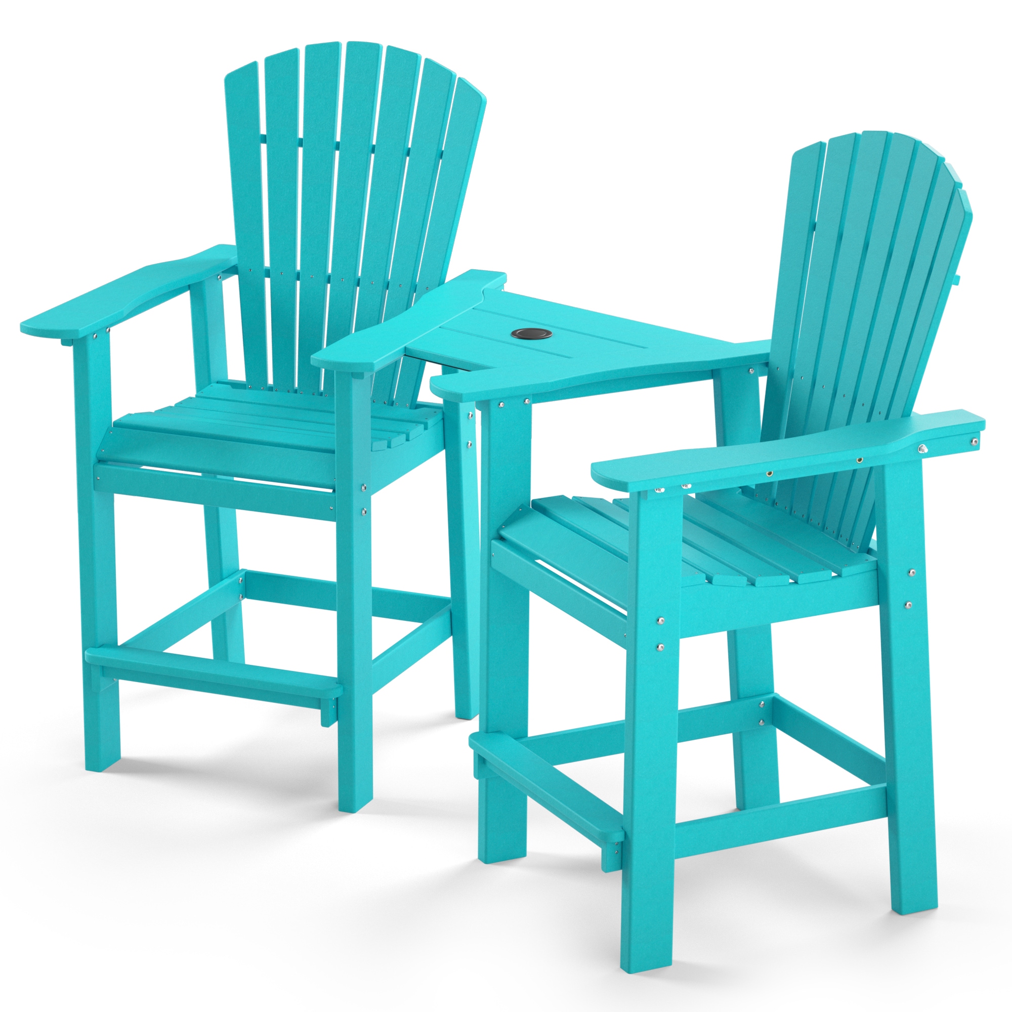 HDPE Plastic Outdoor Bar Stools Patio Furniture at Lowes.com