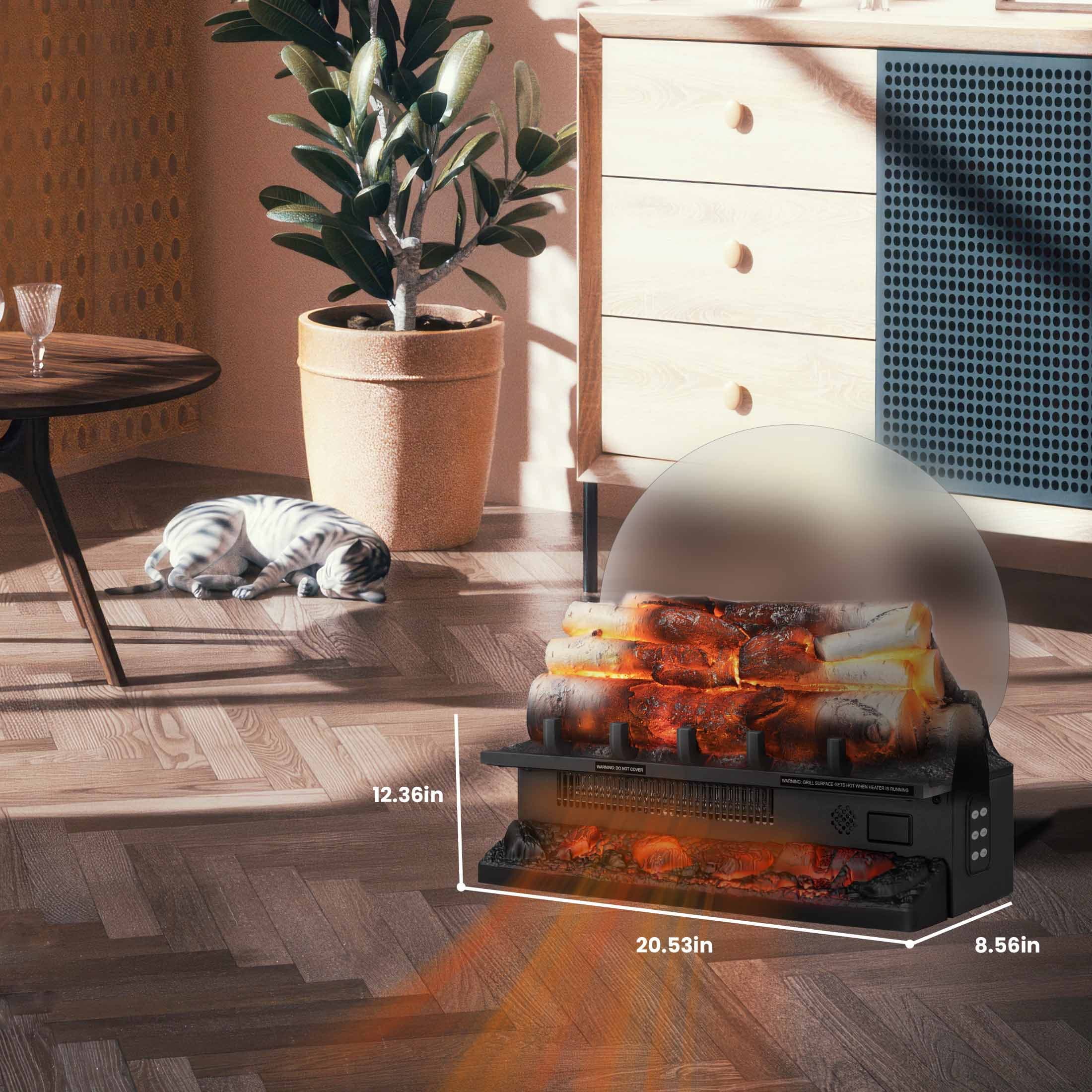 COWSAR L360CP Electric-Fireplace-Logs - View #4