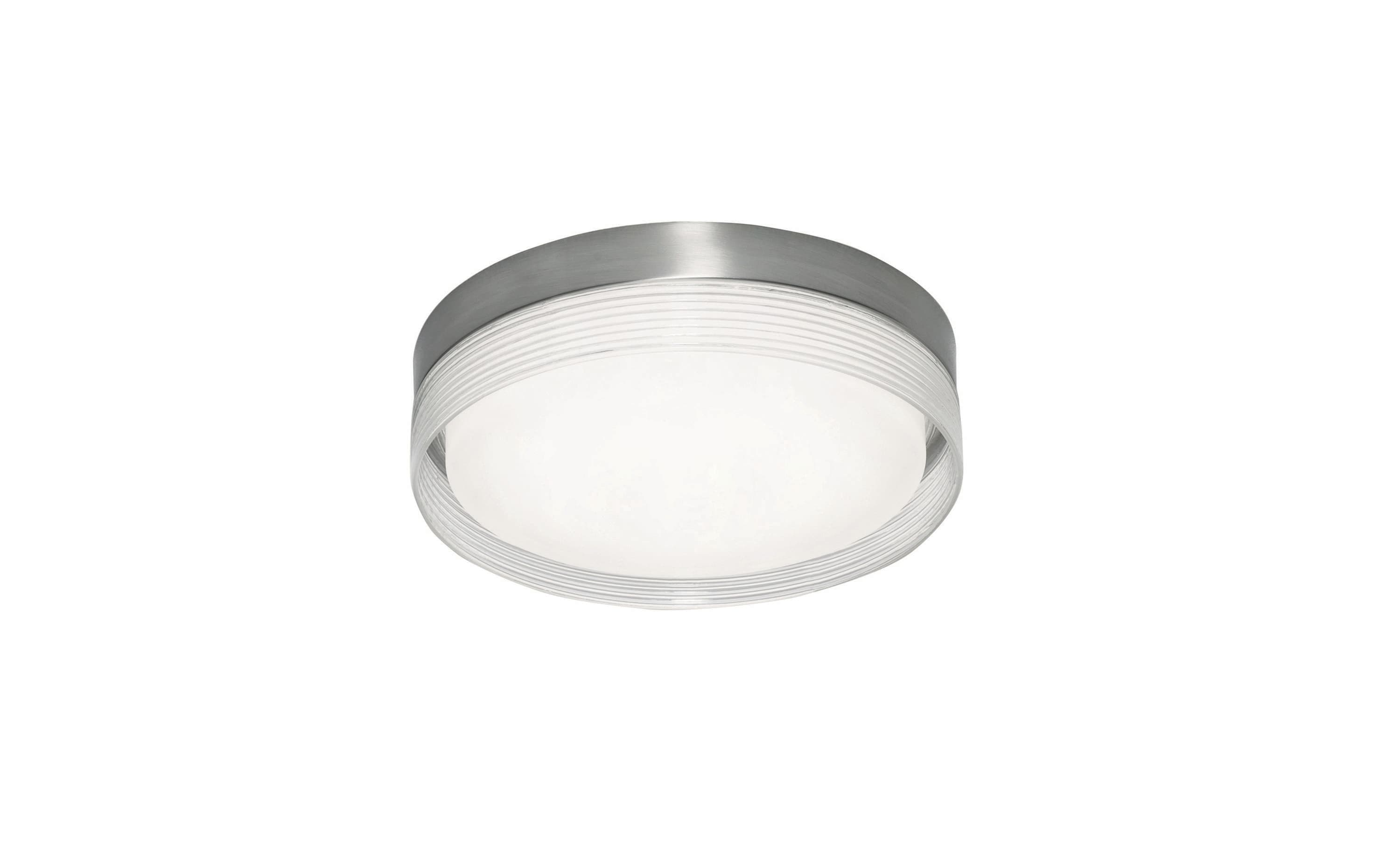 AFX TRBF12LAJD1SN Tribeca 1 -Light 12-in Satin Nickel Integrated LED Flush Mount Light