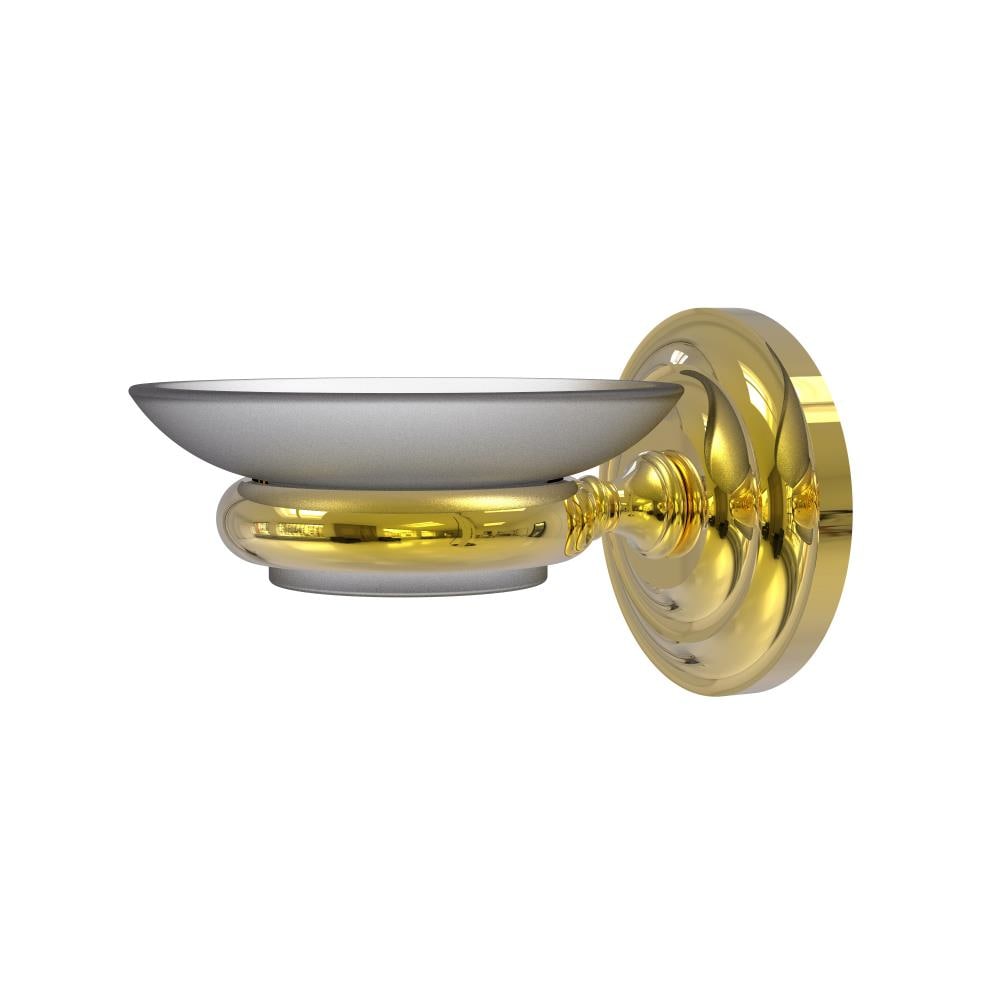 Allied Brass PQN-62-PB Prestige Que New Polished Brass Brass Soap Dish
