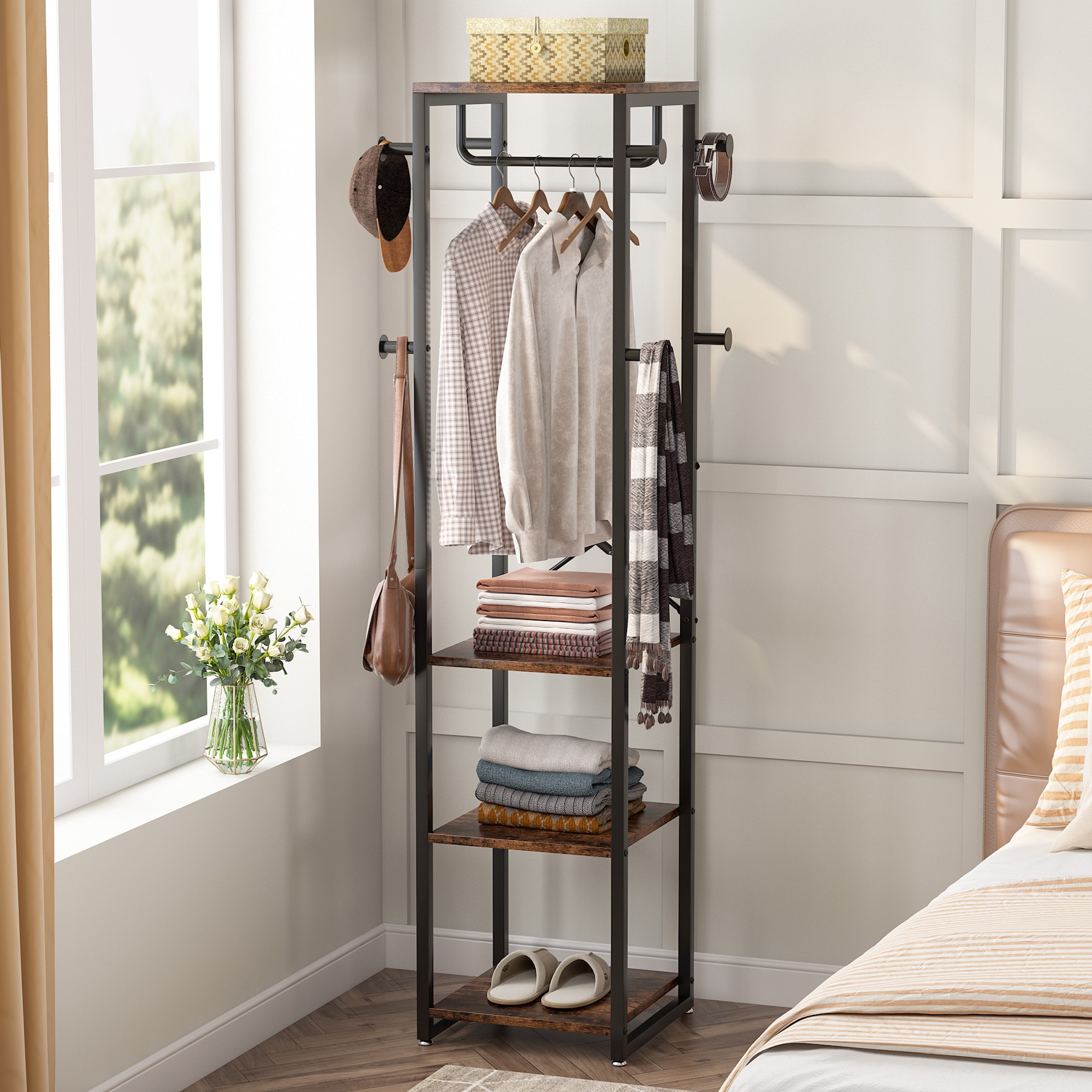 Tribesigns HOGA-JW0177 Wood-Closet-Tower - View #6