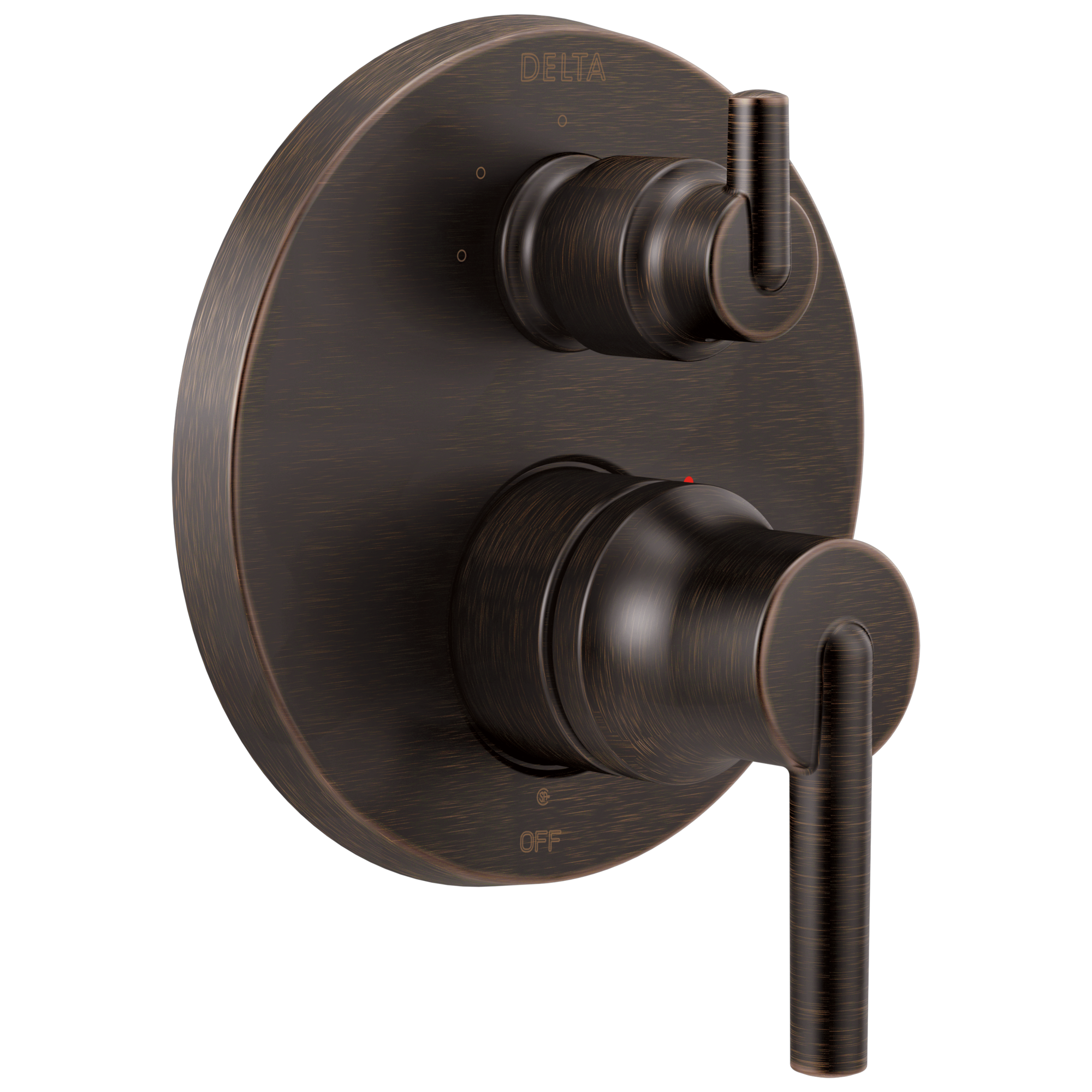 Delta T24859-RB Trinsic Venetian Bronze 3.688-Inches Universal Bathtub/Shower Shower mixer 0.5-Inches -ID
