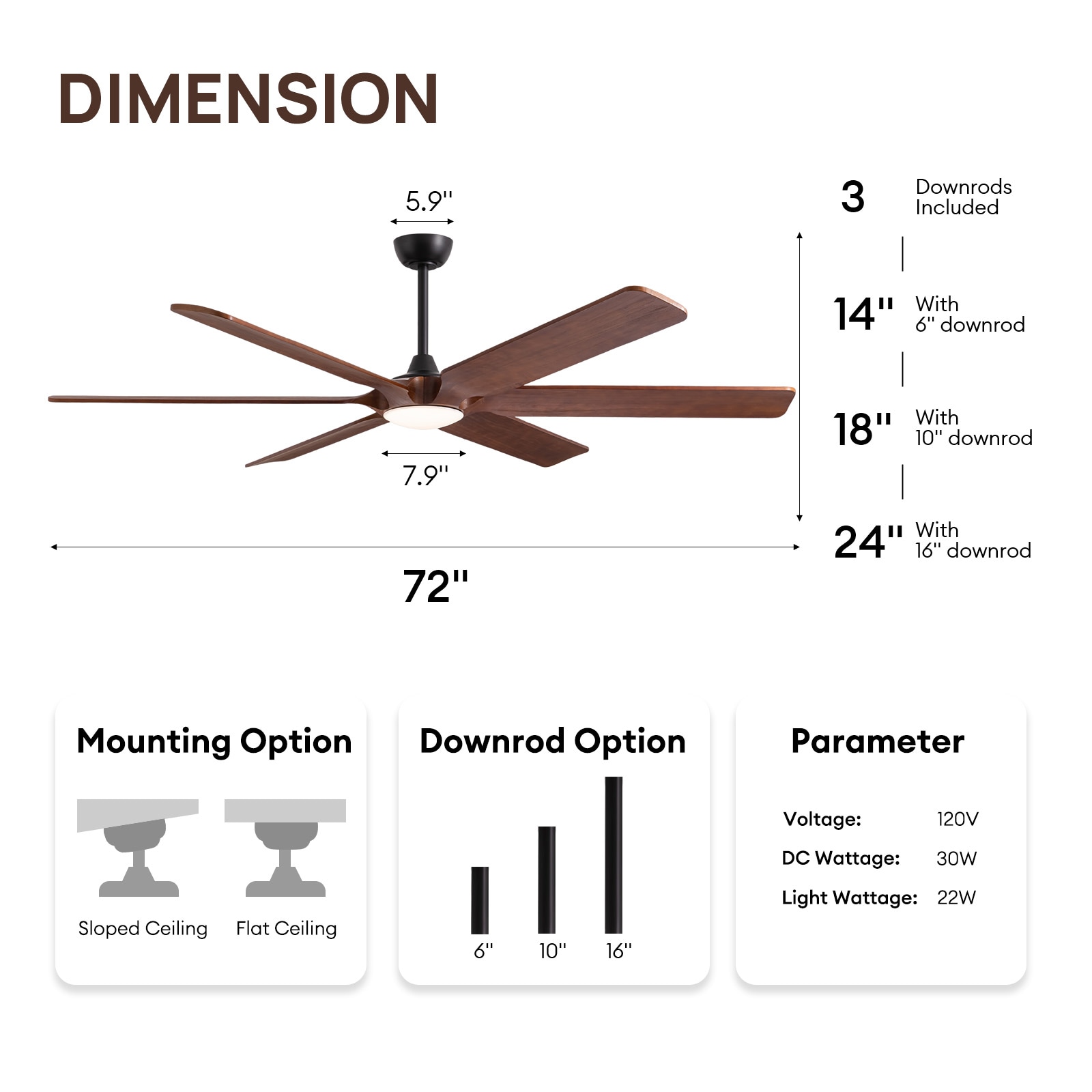 SILJOY WY-011D-72-01 Ceiling-Fans - View #7