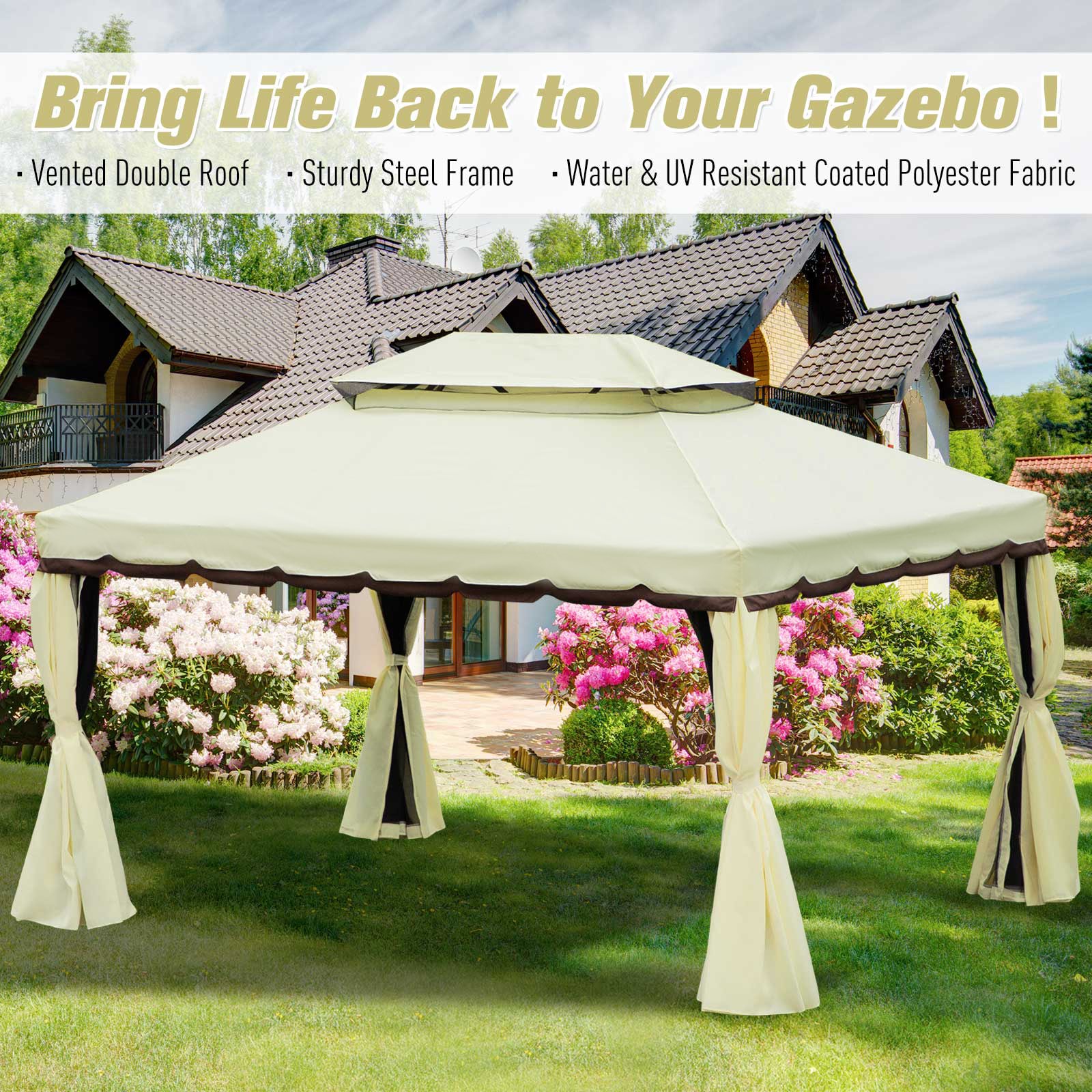 Outsunny 84C-144 Wood-Resin-Gazebos - View #4