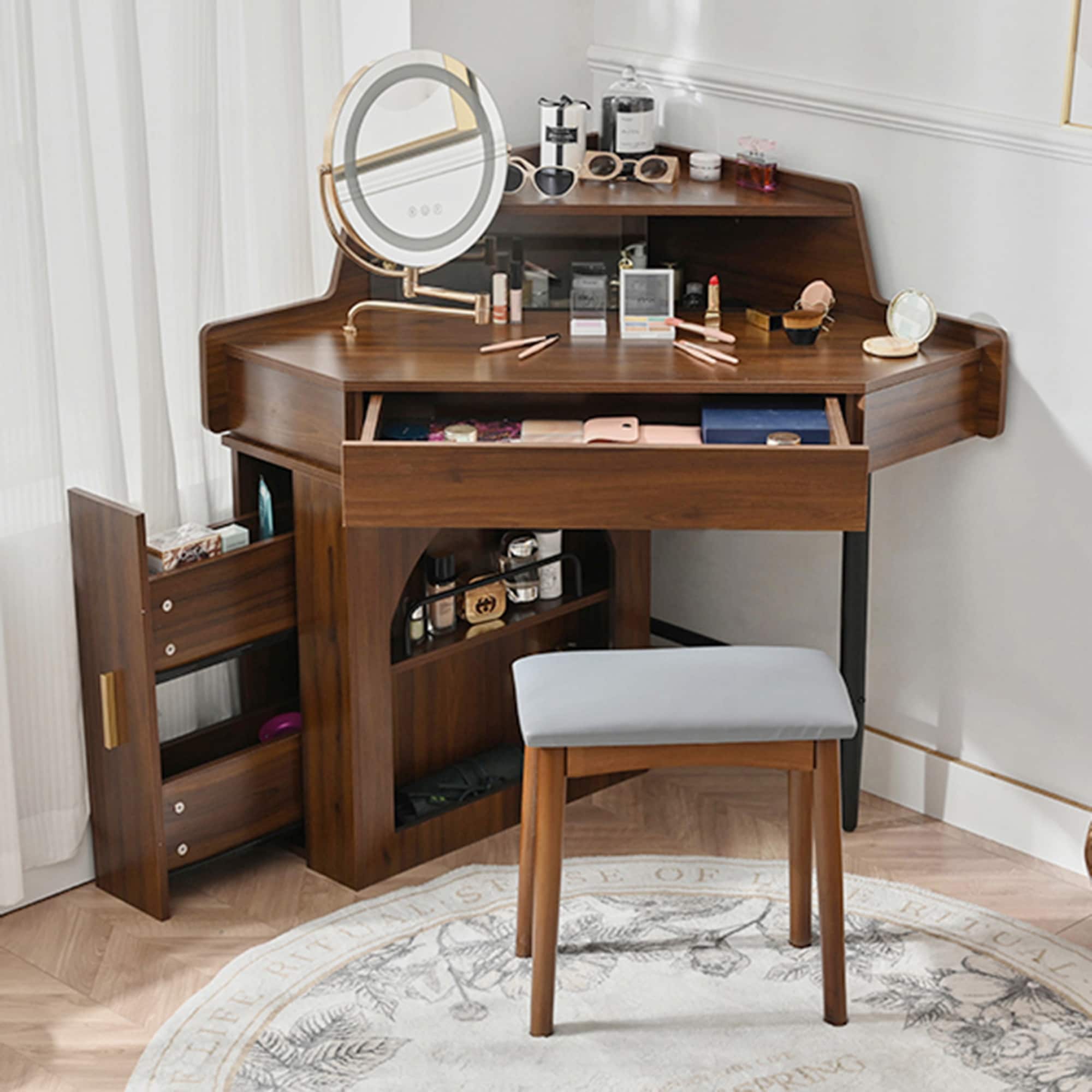 SINOFURN SYD250020WT Bedroom-Vanities - View #2