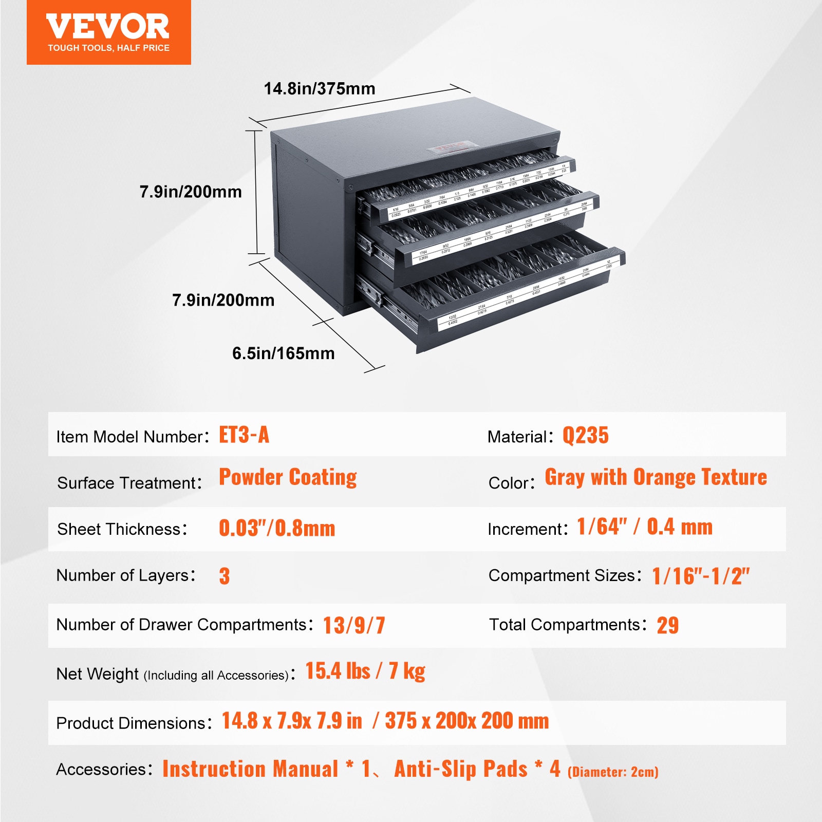 VEVOR SCZTFPXD11612S94YV0 Tool-Boxes - View #8