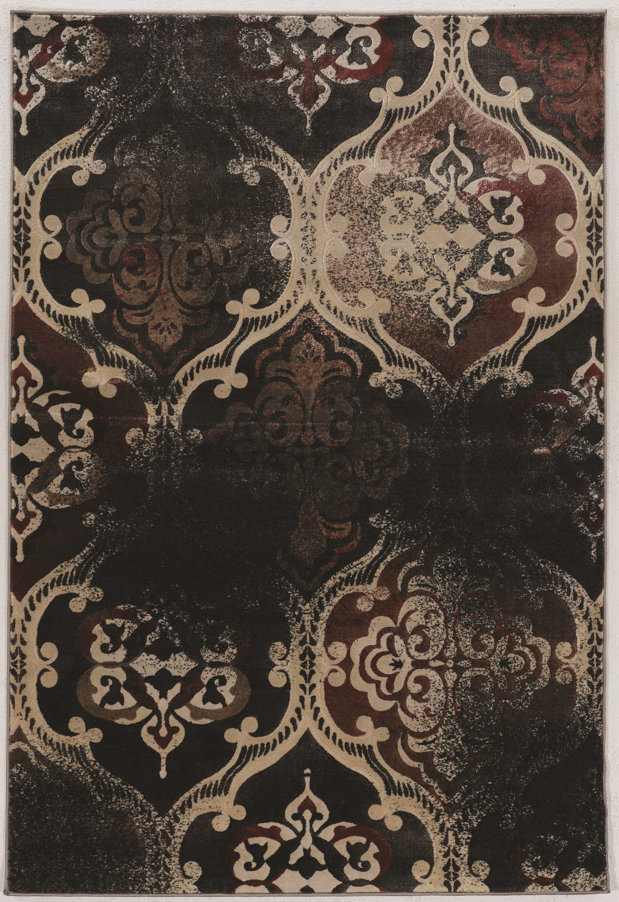 Linon RUGBYJ1781 Jewell 8 X 10 (ft) Blue Indoor Medallion Area Rug