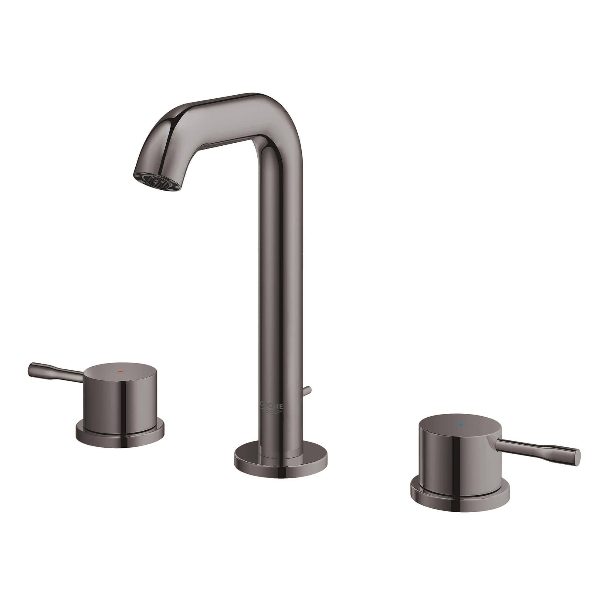 GROHE Essence New Hard Graphite Widespread 2 Handle WaterSense Bathroom   60848920 