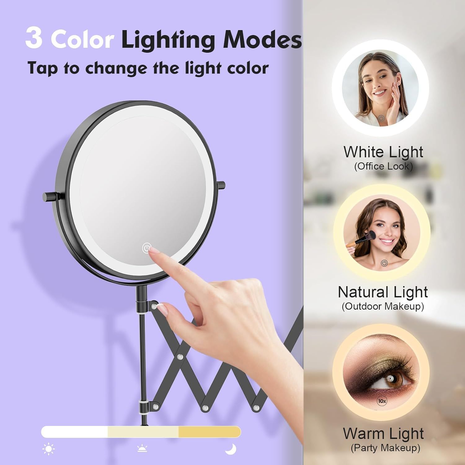 FASCINATE RM381A-L3C-1X10X Makeup-Mirrors - View #7