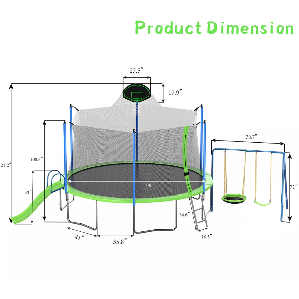 Sunrinx TP-7-BC trampolines - View #2