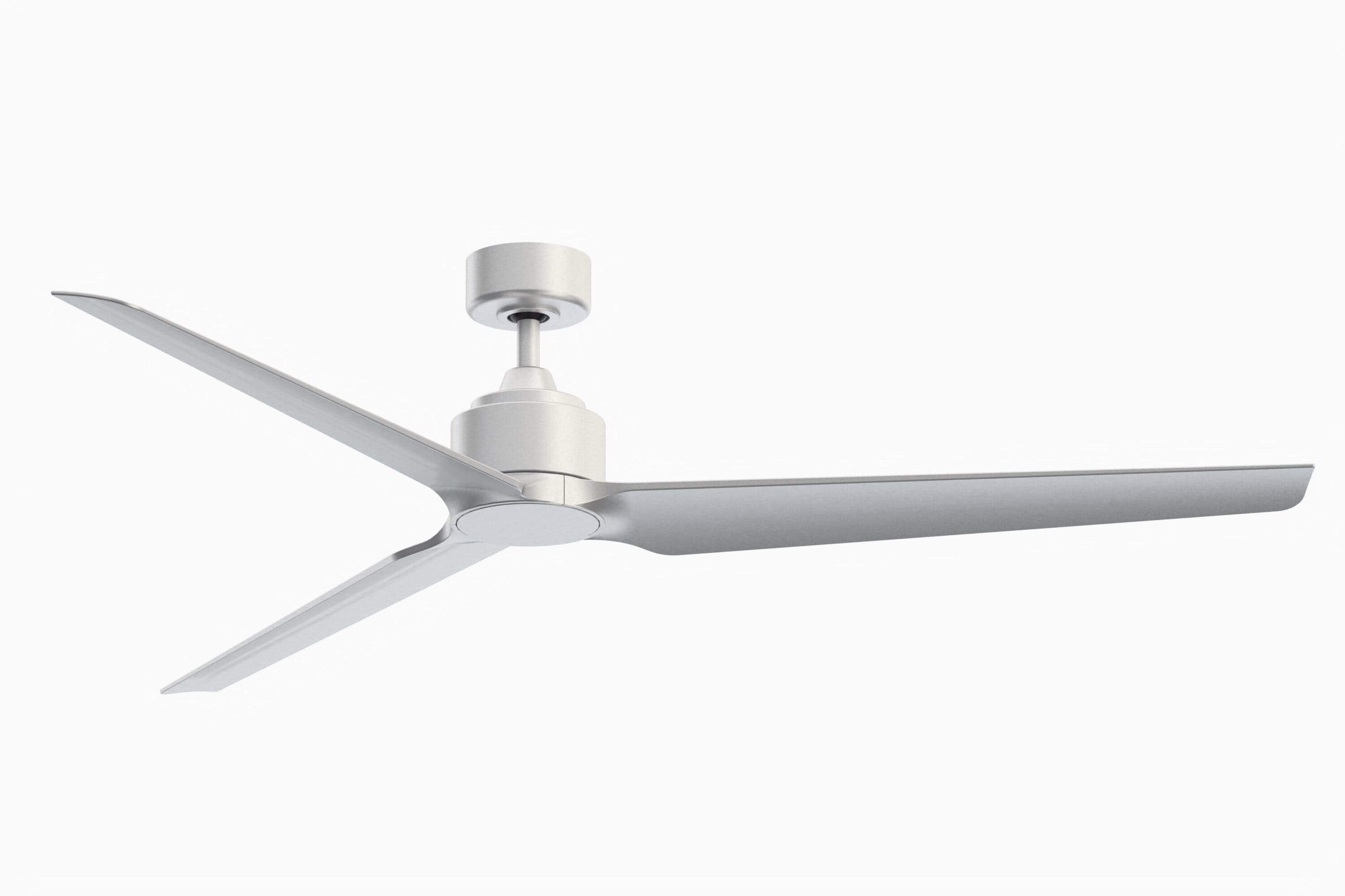 Fanimation Fans FPD8515SLW-72SLW-LK TriAire Custom - 3 Blade Ceiling Fan with Light Kit-15.92 Inches Tall and 72 Inches Wide-Silver Finish-Silver