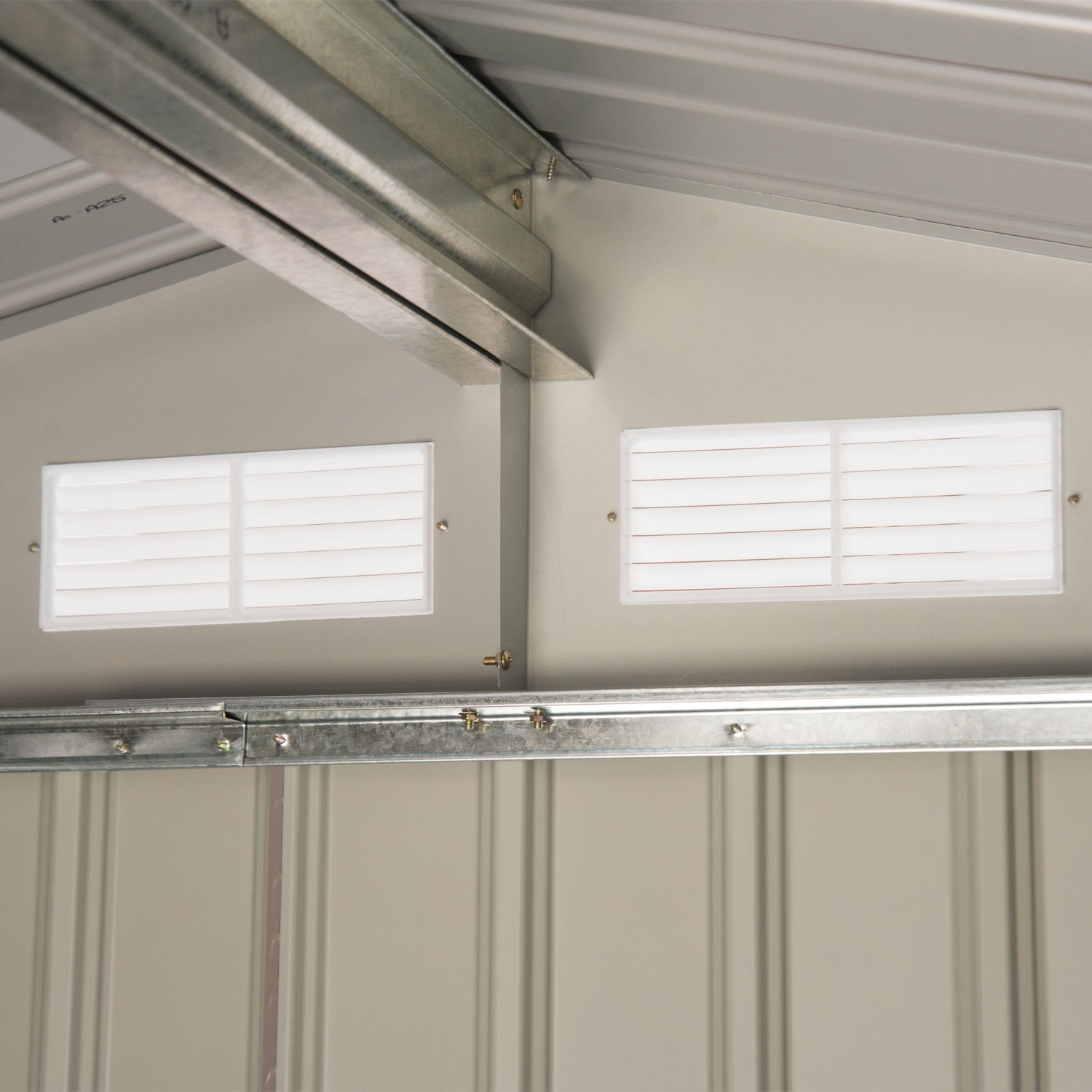 Outsunny 845-030GY Metal-Storage-Buildings-Sheds - View #9