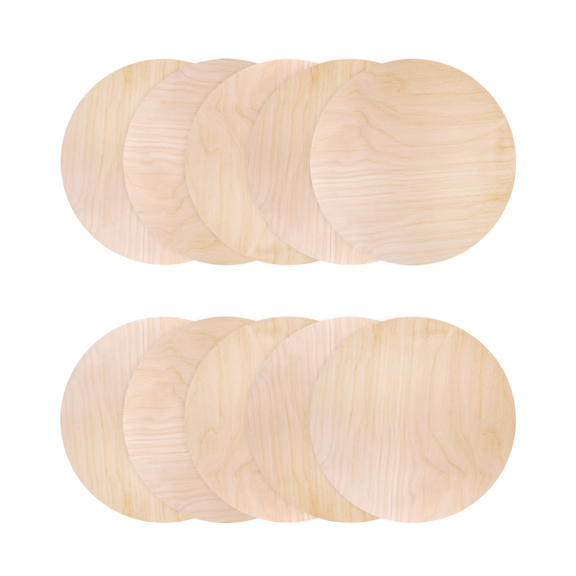 Walnut Hollow 495061 Brown Wood Round Medium 10-Pack