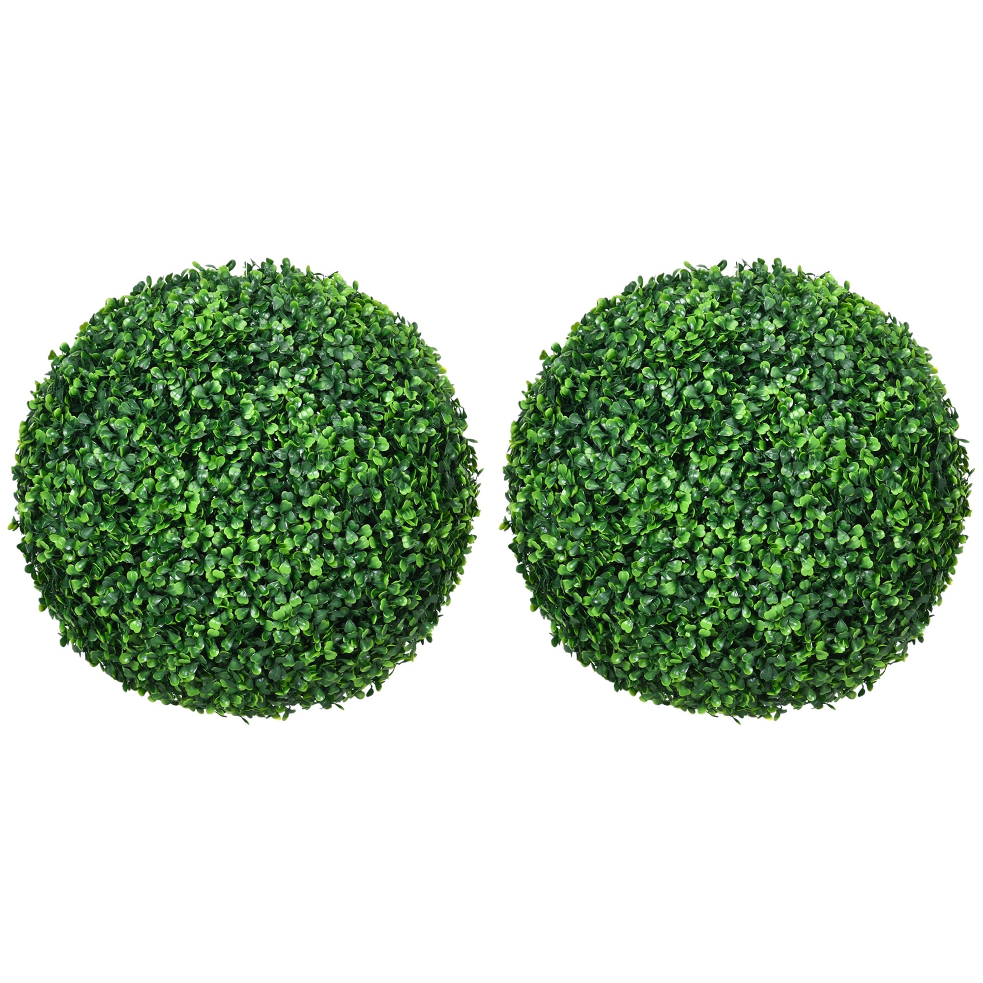 HyperDrop Cart 2-Pack 15.75 Inch Artificial Boxwood Topiary Balls/ UV-Resistant/ for Indoor Outdoor Decor/ 1pc/Set
