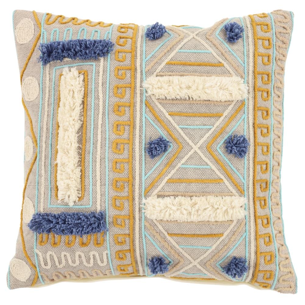 Grayson Lane 62070 27-in x 27-in Multi Colored Indoor Decorative Pillow