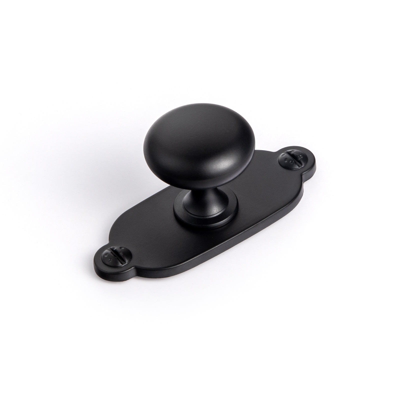 Miaokesen 8611B-DK-G013 1-1/5-in Matte Black Mushroom Modern Cabinet Knob 6 -Pack