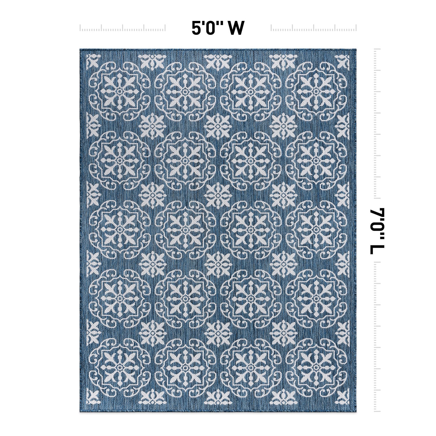 World Rug Gallery 119NAVY5X7 rugs - View #3
