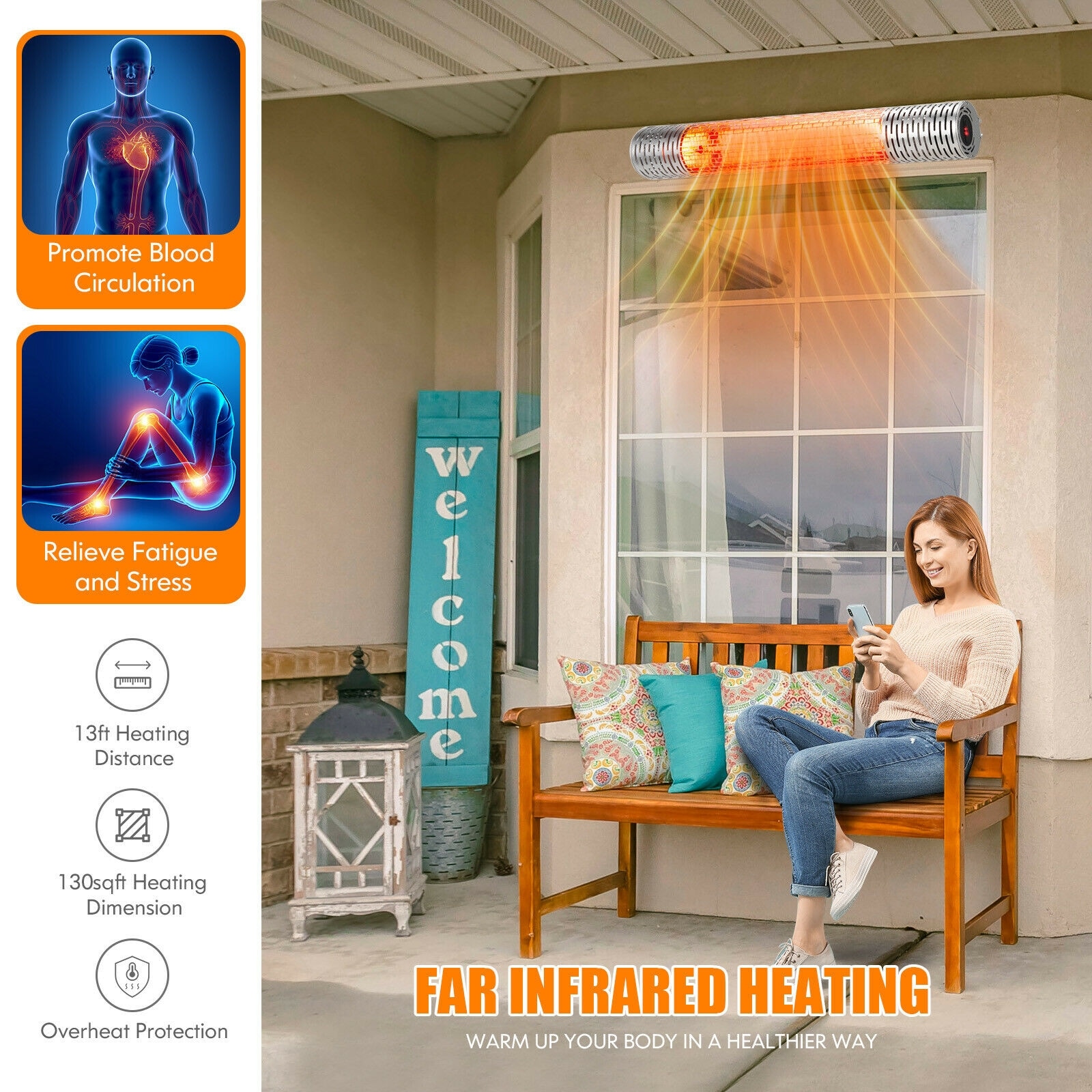 Slickblue D-CO-LS-SU05152PE Outdoor-Electric-Patio-Heaters - View #3