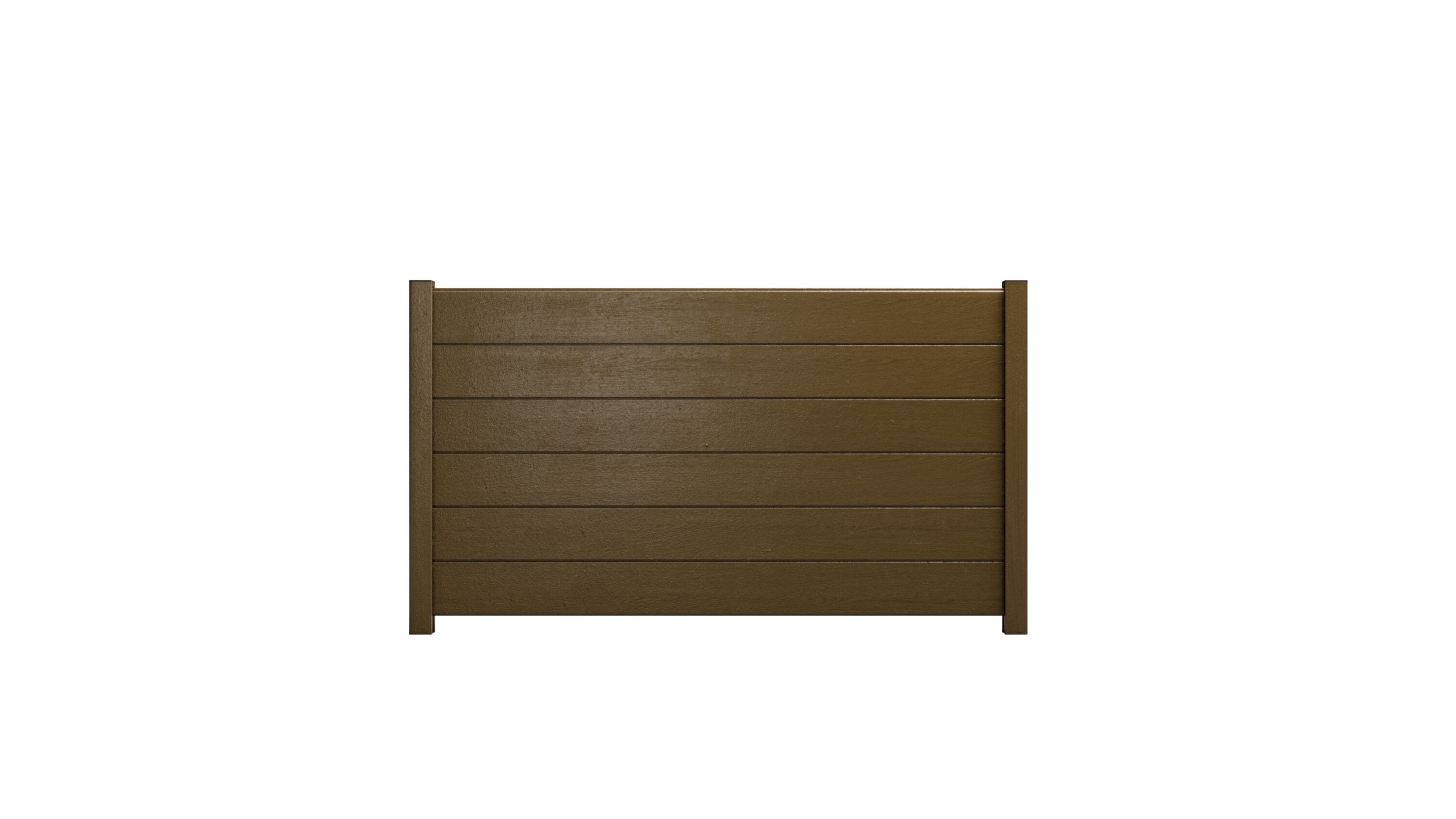 Natures Composites Modern Horizontal Privacy Perimeter 3.5-ft H x 5.75-ft W Rosewood (Brown) Decorative Composite Fence Panel