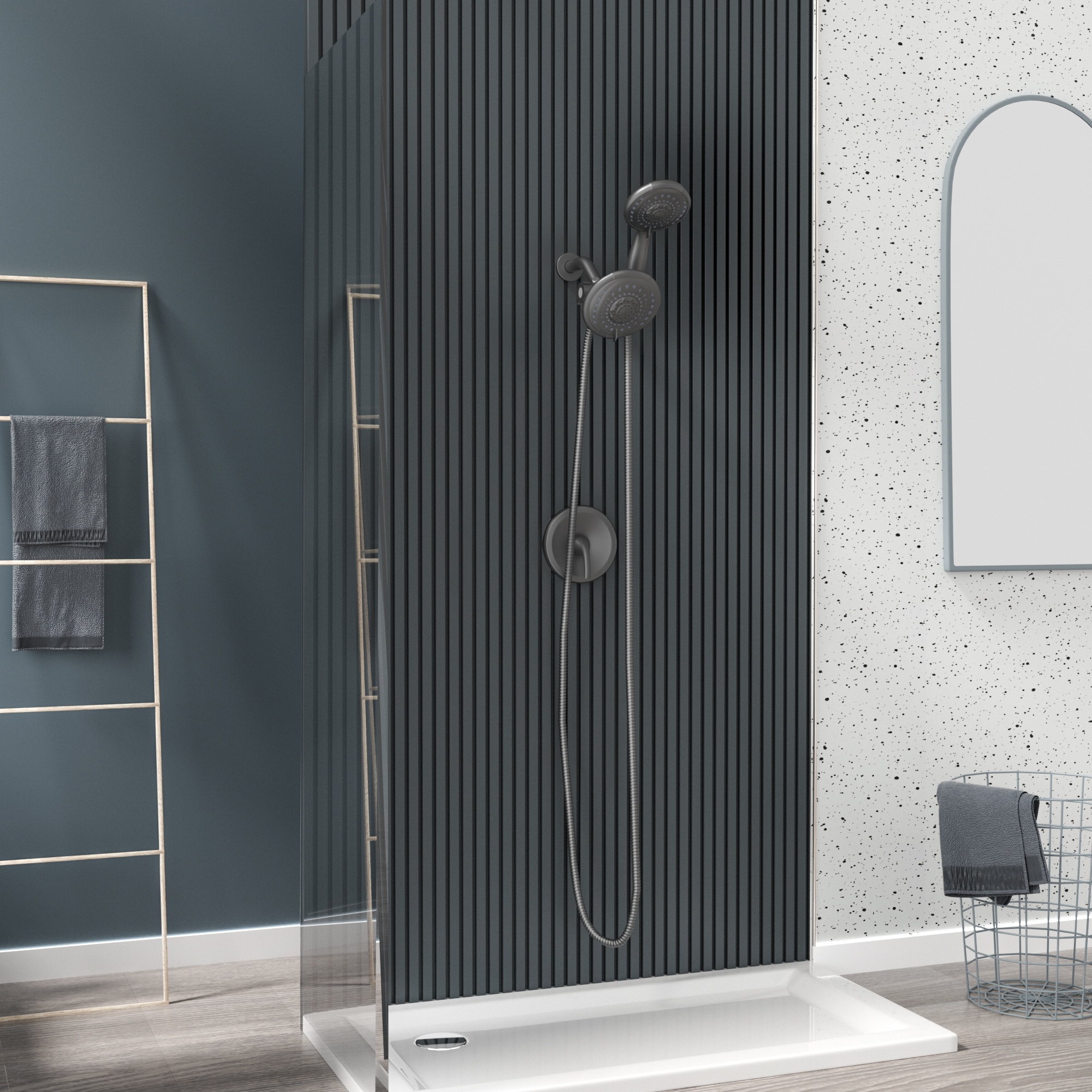 Mondawe AM-SC418A-MB Showerhead-Bar-Panels - View #4