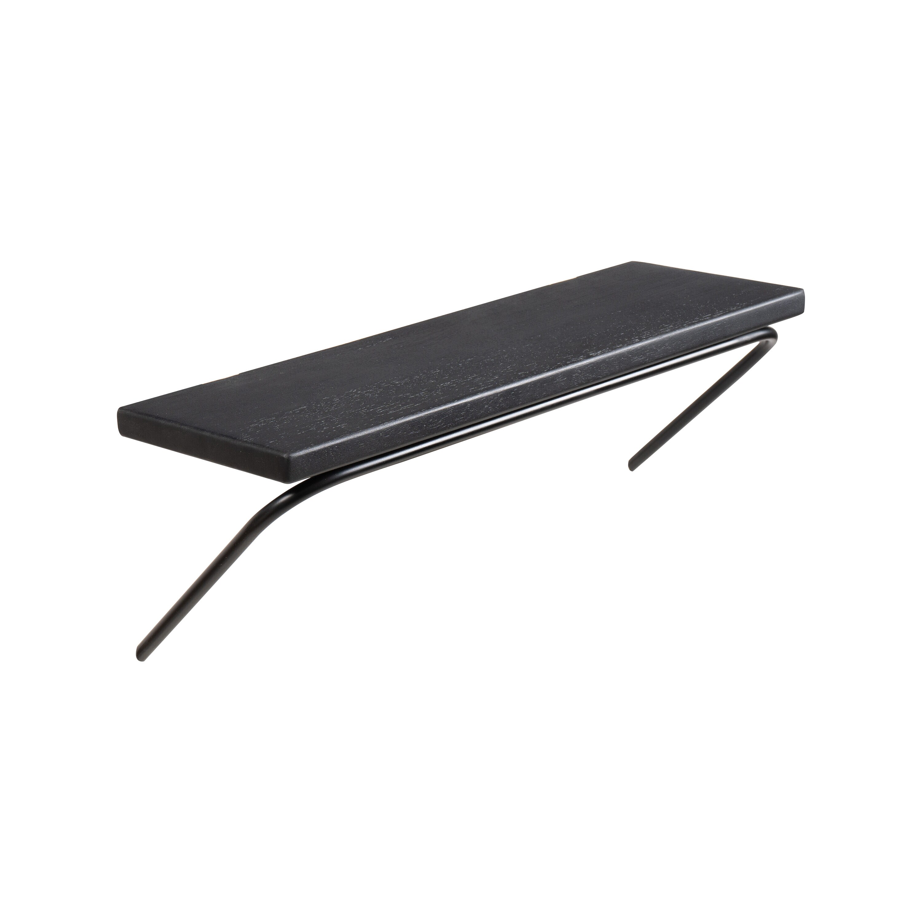 MH LONDON MH-ST-357 24-in L x 8-in D x 7.5-in H Black Wood Rectangular Floating Shelf